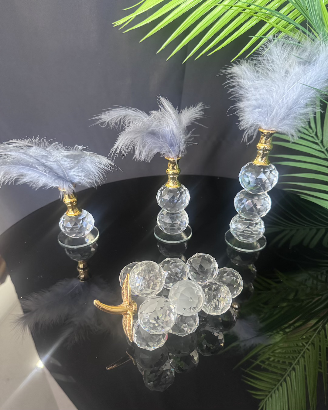 Elysia Dekoratif Gold Tüylük ve Üzüm Elysia Dekoratif Gold Tüylük ve Üzüm
