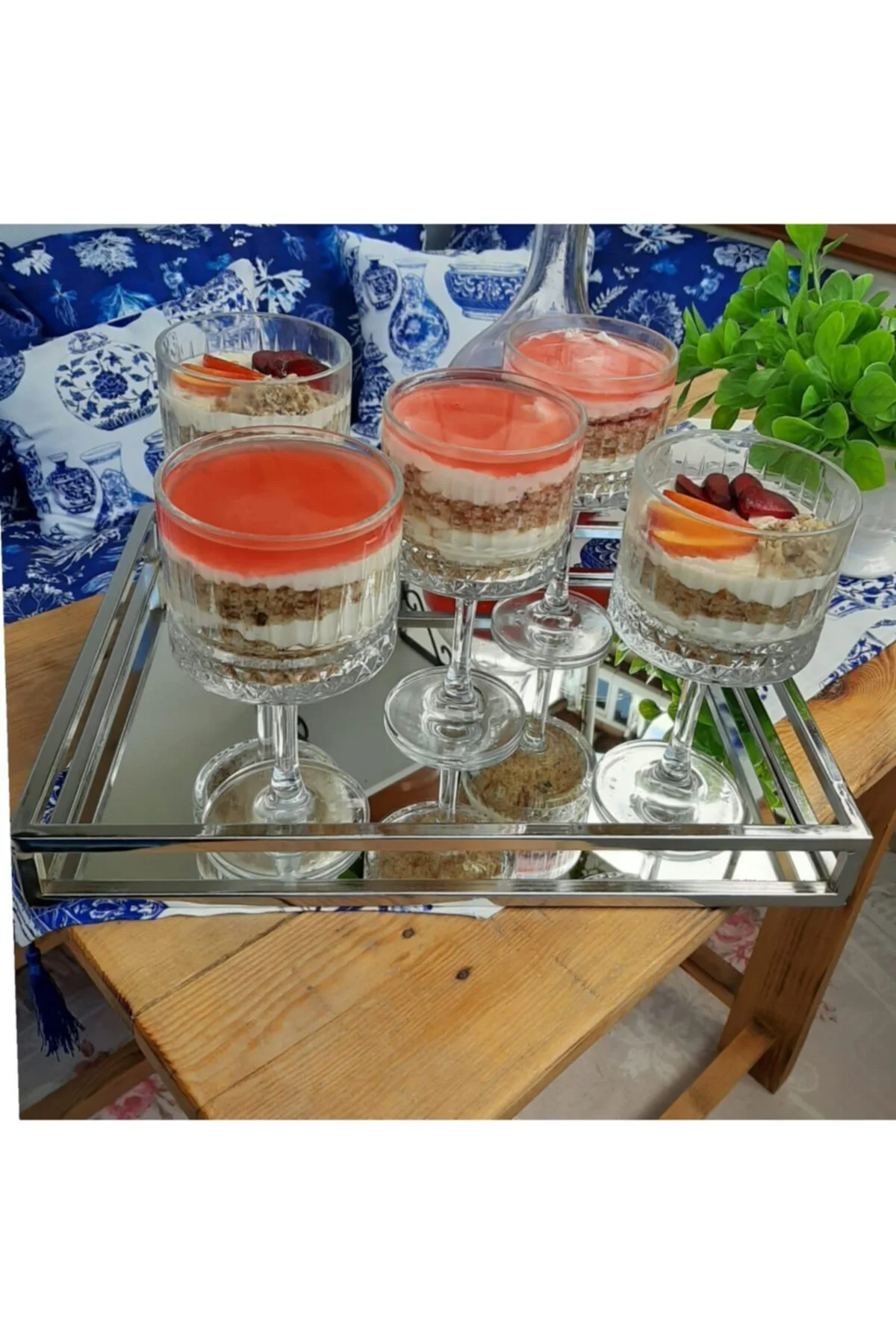Elysia Kokteyl Bardağı 4lü Kristal Tatlı Bardağı Magnolya Cup