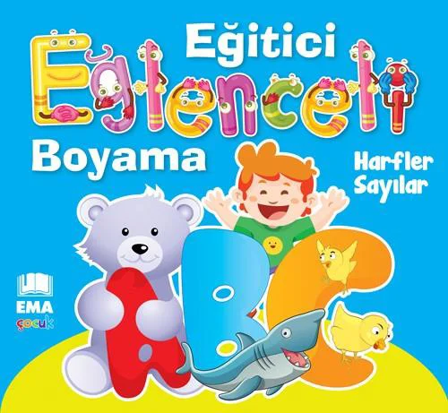 Ema Eğitici Eğl.Boyama-Harfler-Sayılar/Emaçocuk