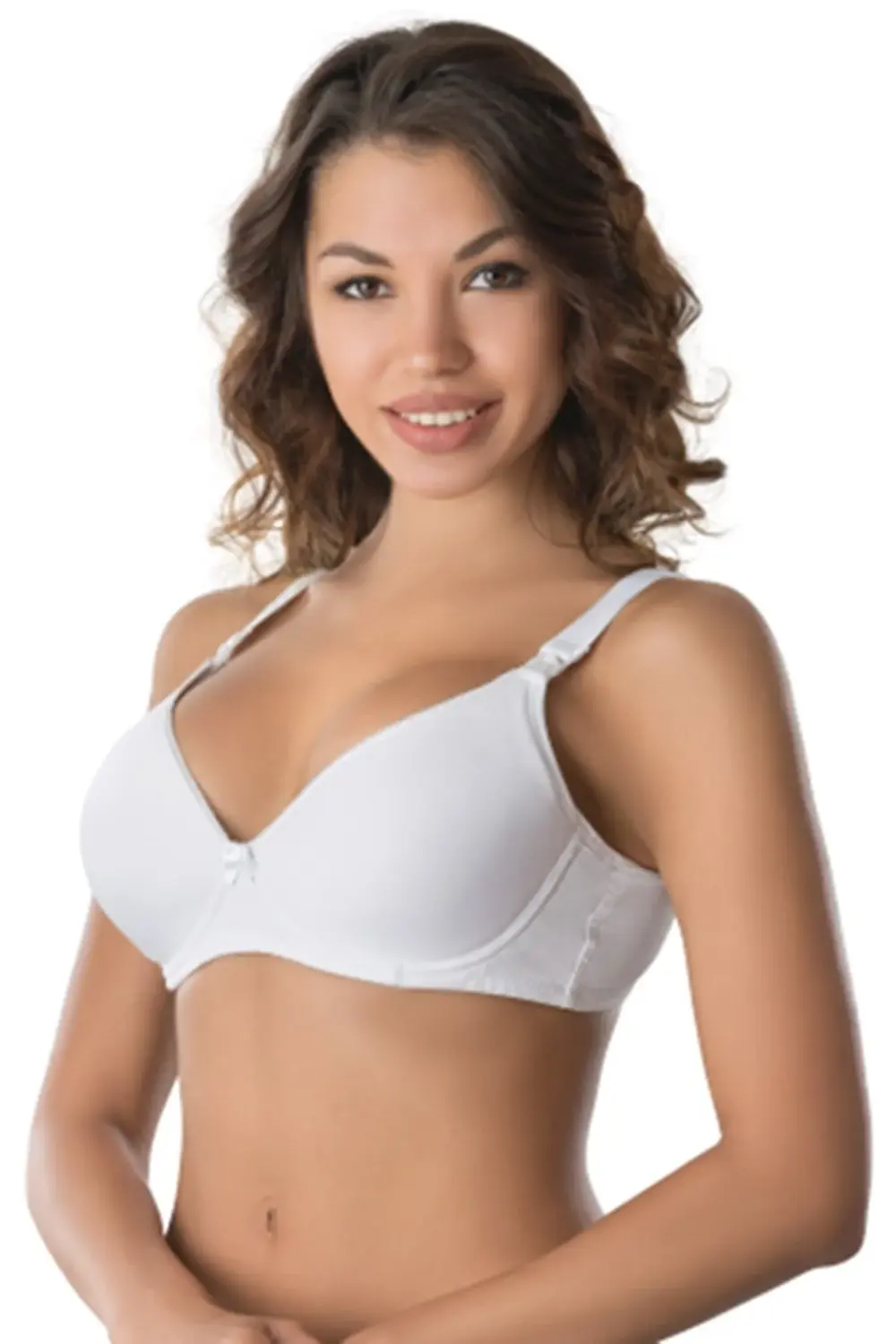 Emay Beyaz C Cup Kaplı Destekli Emzirme Sütyen 166