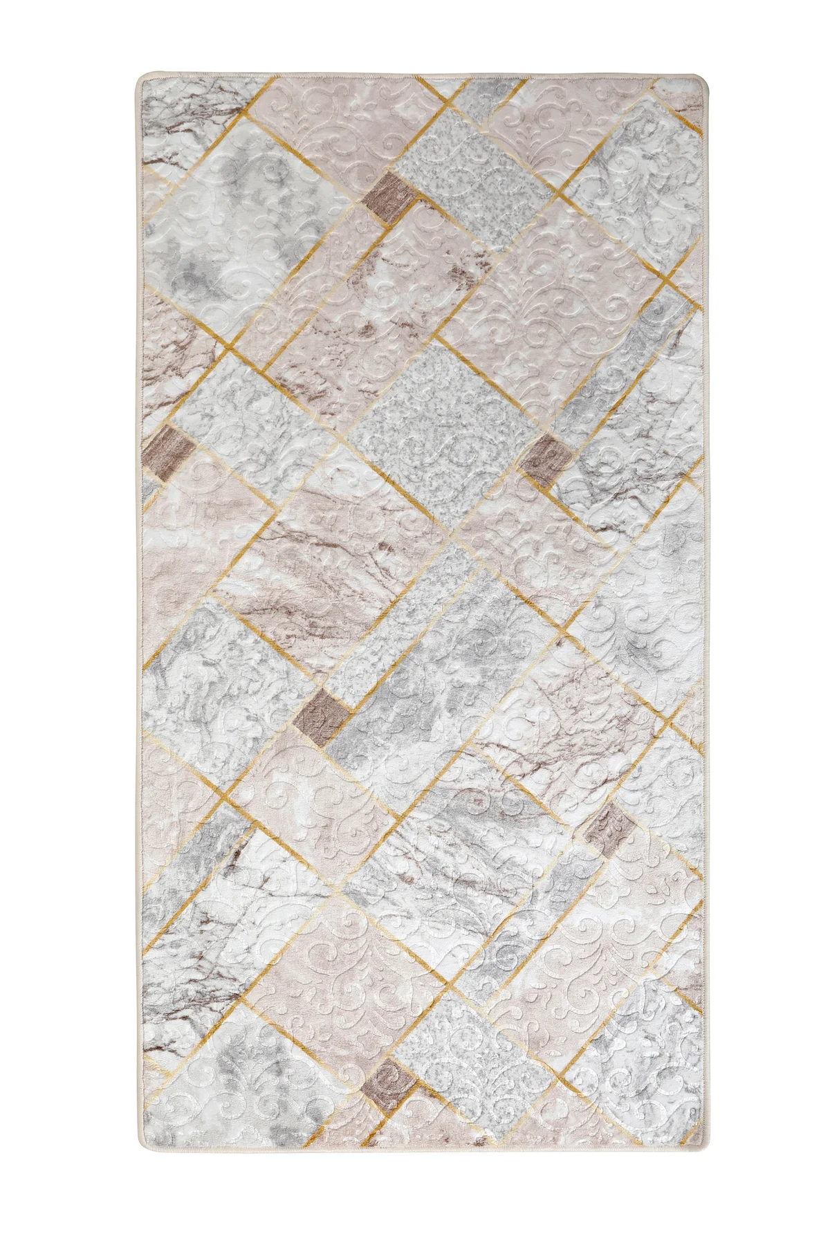 Embos Halı VİZON Yıkanabilir Kaymaz Kesme Ince Yolluk 120x200 (3 m2)