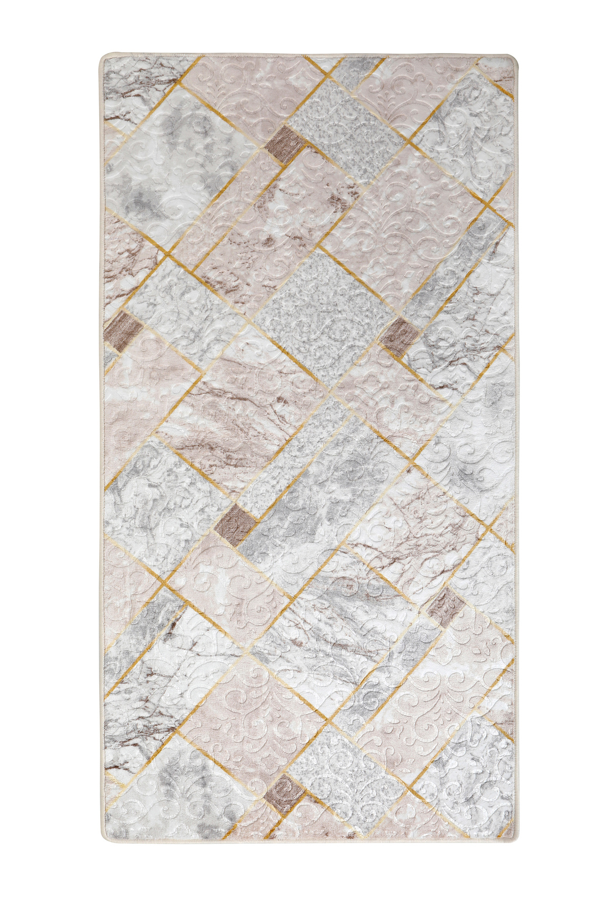 Embos Halı VİZON Yıkanabilir Kaymaz Kesme Ince Yolluk 120x150