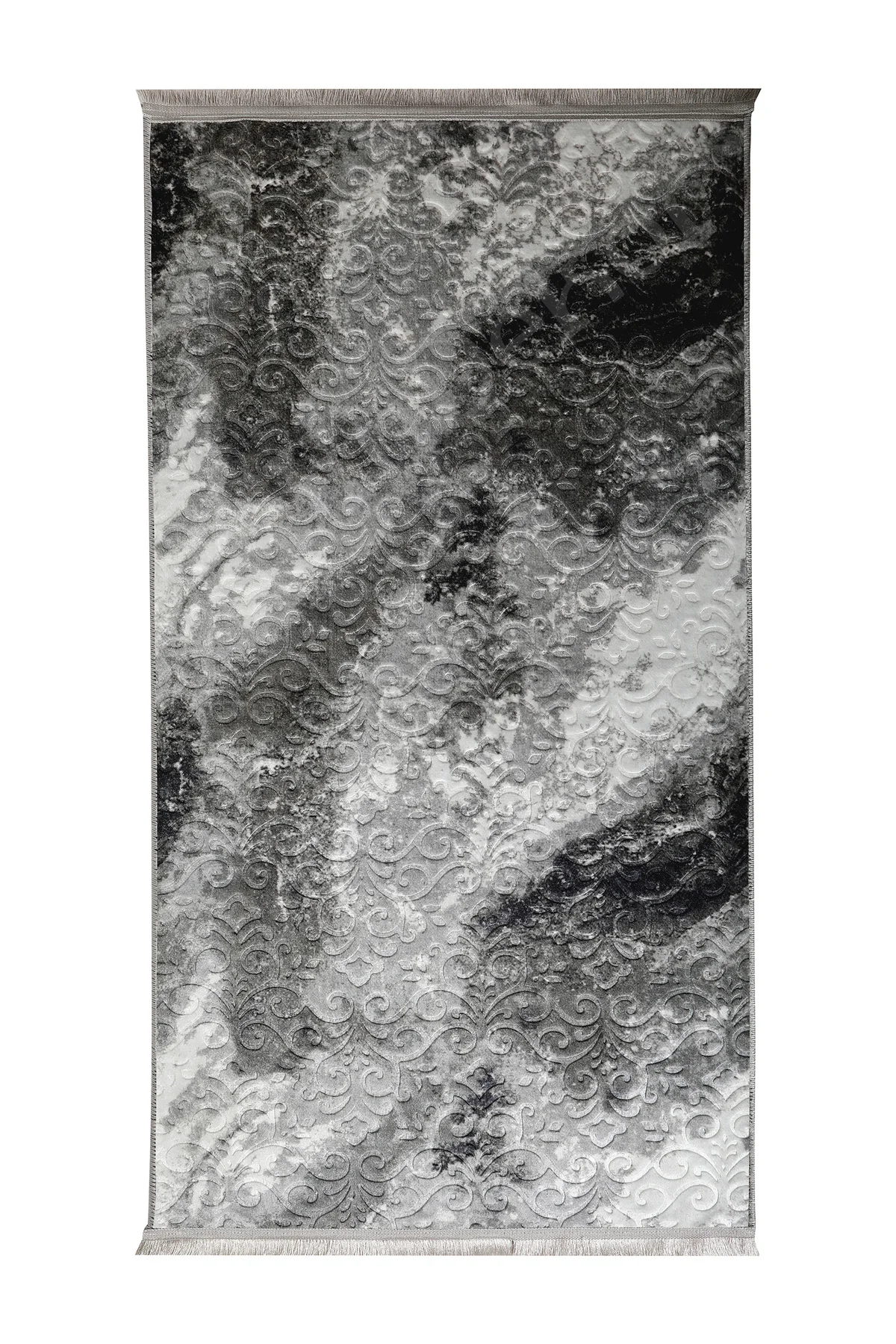 Embos Saçaklı Halı Açık ANTRASİT Silinebilir 160x250 (4 metrekare) Embos Saçaklı Halı Açık ANTRASİT Silinebilir 160x250 (4 metrekare) - Görsel 2