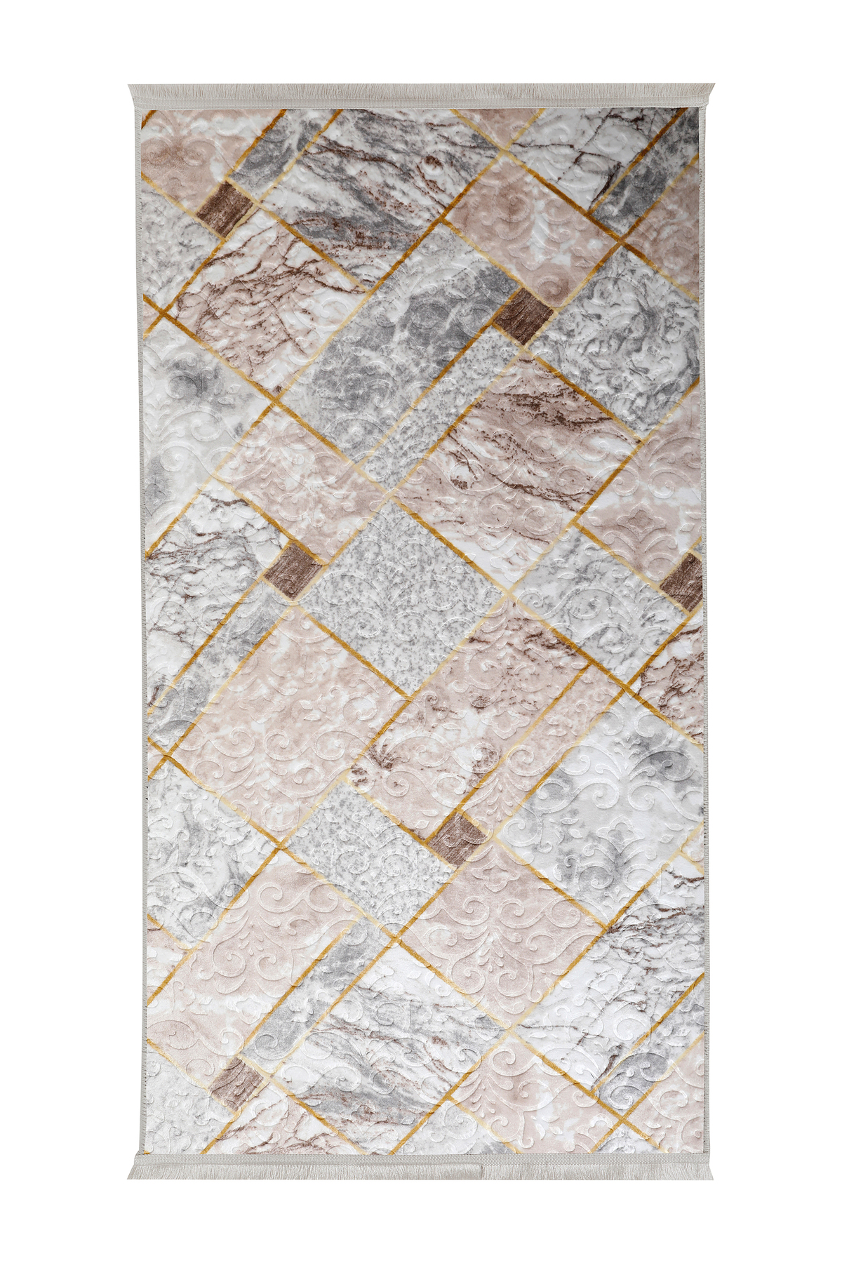 Embos Saçaklı Halı Açık VİZON Silinebilir 160x250 (4 metrekare) Fiyatı, Yorumları ve Özellikleri