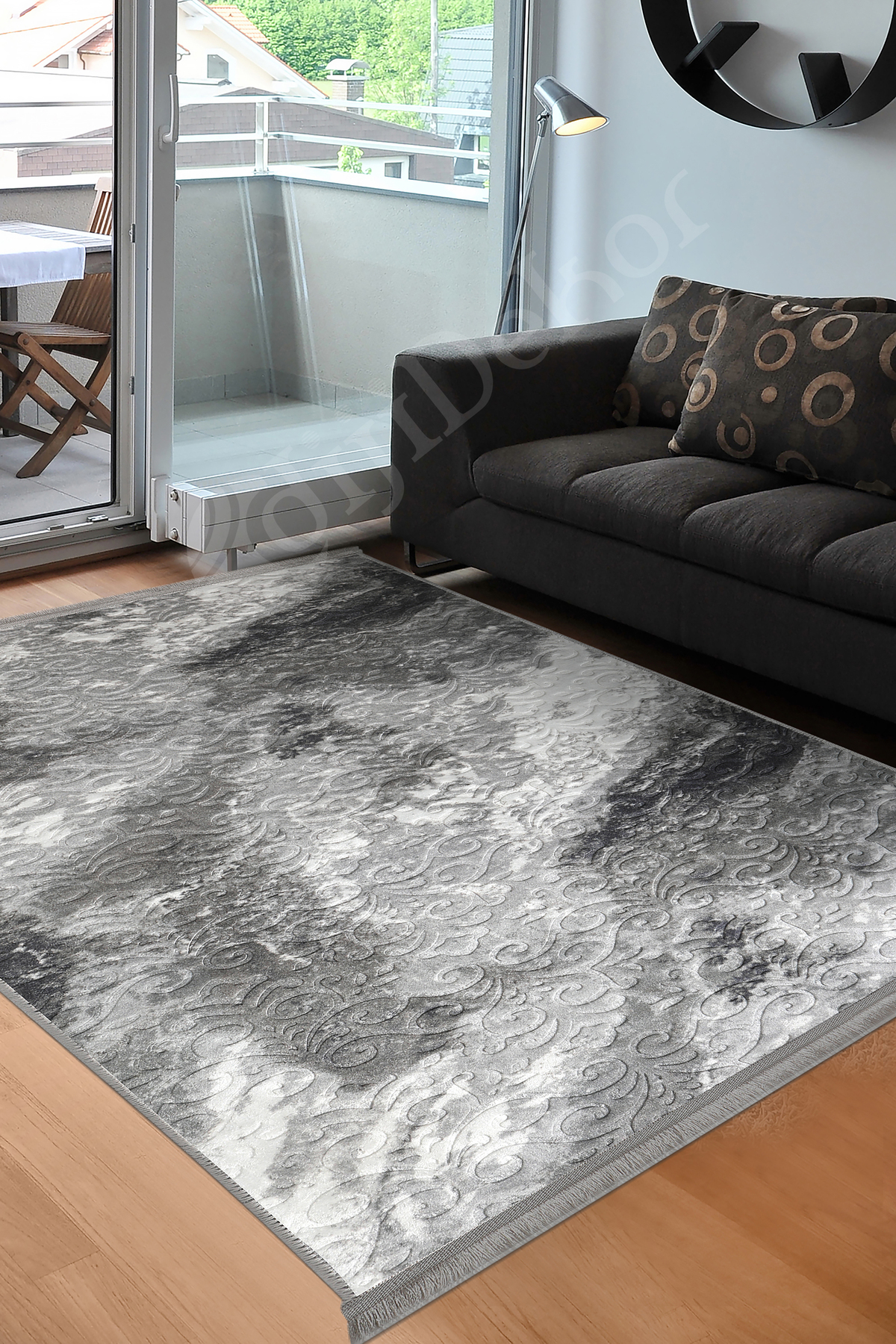 Embos Saçaklı Halı Açık ANTRASİT Silinebilir 80x200 Fiyatı, Yorumları ve Özellikleri