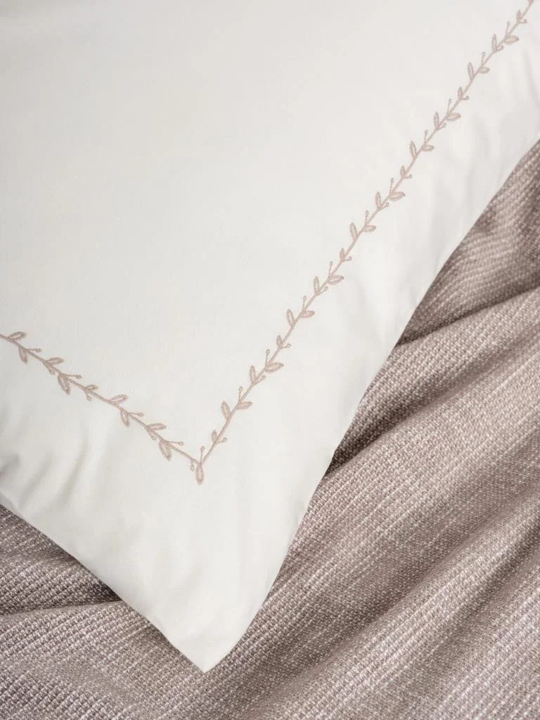 Embrova Şönil Çift Kişilik Yatak Örtüsü/Pike Takımı Loom Bej
