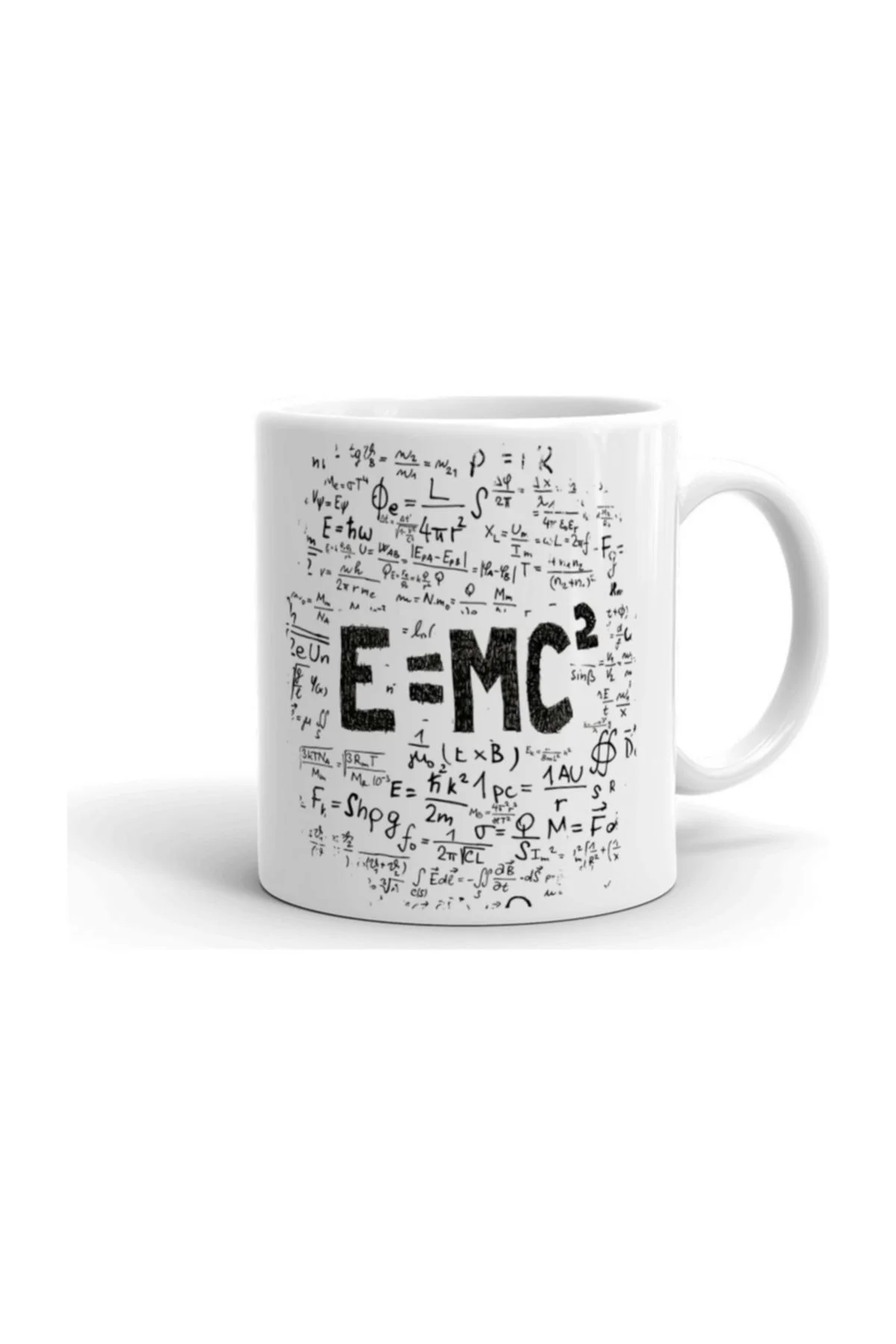 E=mc2 Tasarım Seramik ithal Porselen Seramik Kupa Bardak