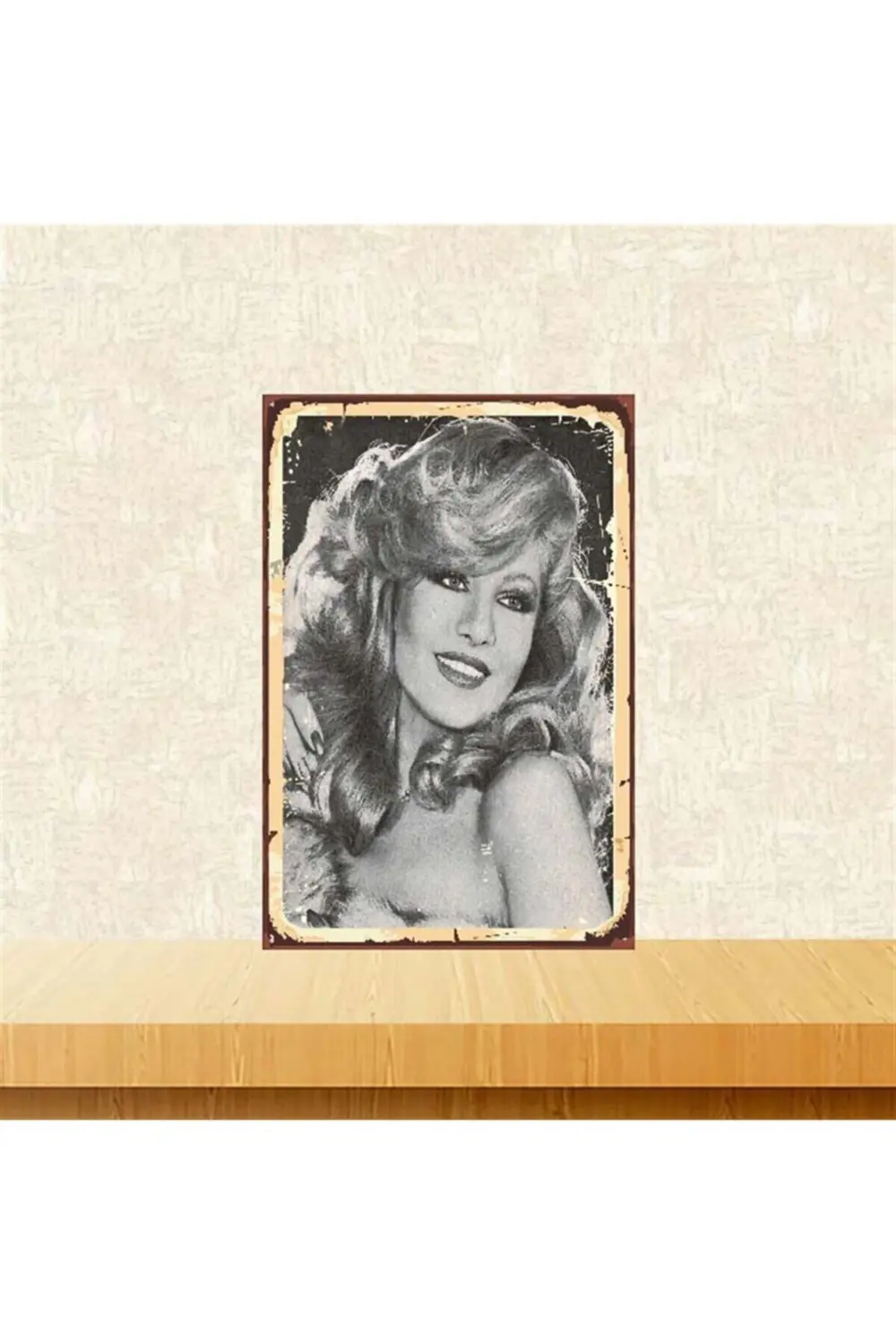 Emel Sayın Retro Ahşap Poster 20-30 cm Tkfx3915