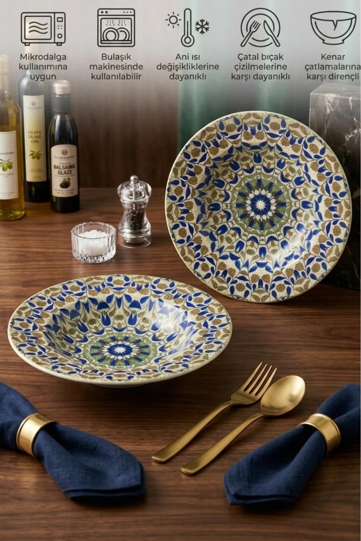 Emerald Makarna Tabağı 27 cm 2 Adet Profesyonel Horeca Serisi Emerald Makarna Tabağı 27 cm 2 Adet Profesyonel Horeca Serisi