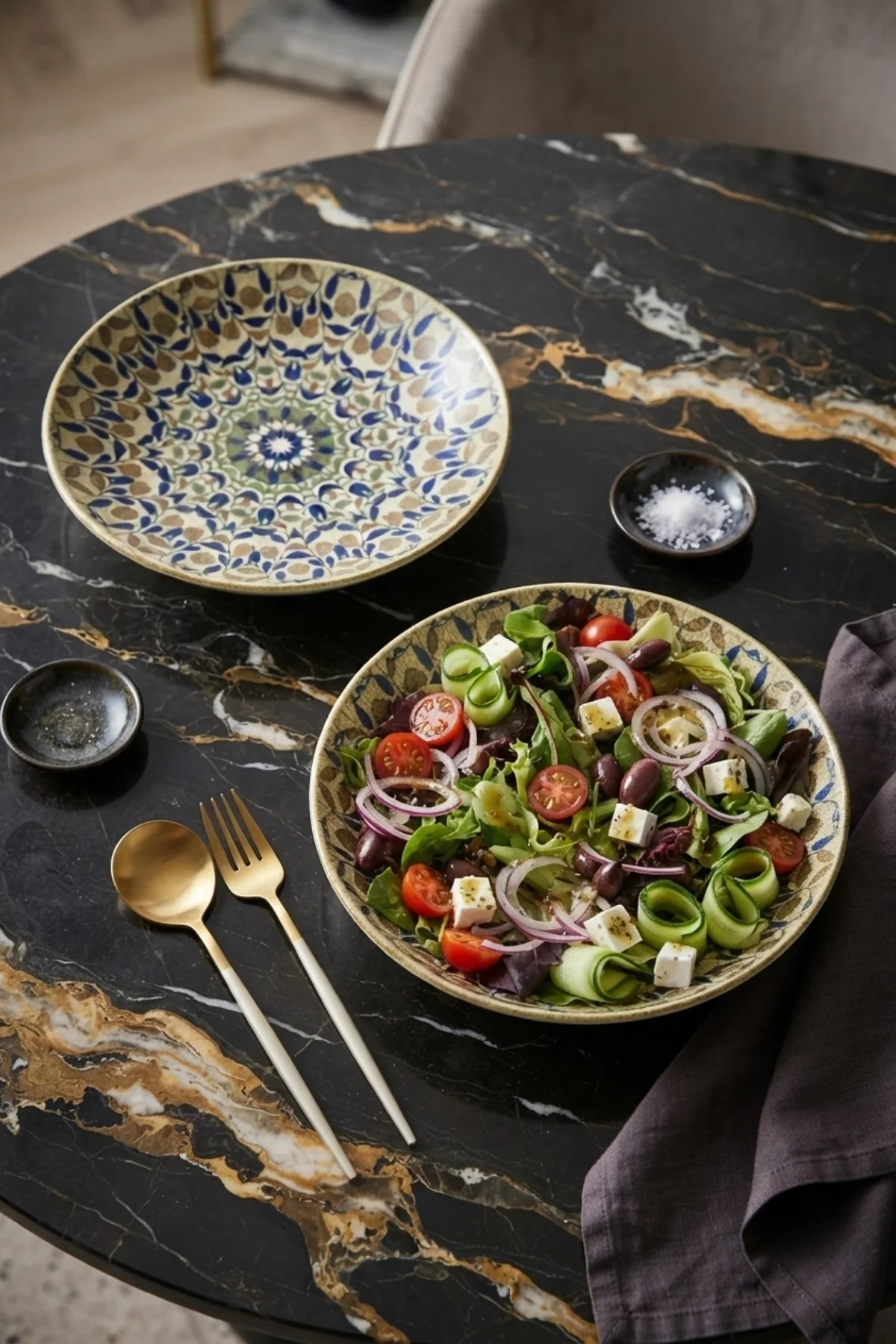 Emerald Mix Pergamon Çukur Salata Makarna Tabağı 26 cm 2 Adet Pro