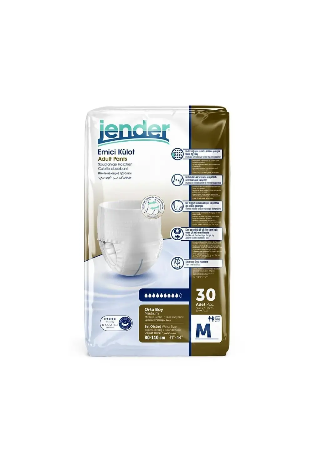 Emici Külot Yetişkin Hasta Bezi Medium 30 Adet