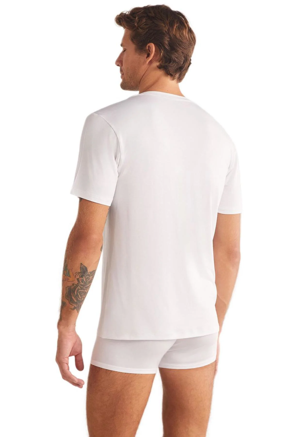 Emilio V Yaka Modal Erkek Lacivert Tshirt Emilio V Yaka Modal Erkek Lacivert Tshirt