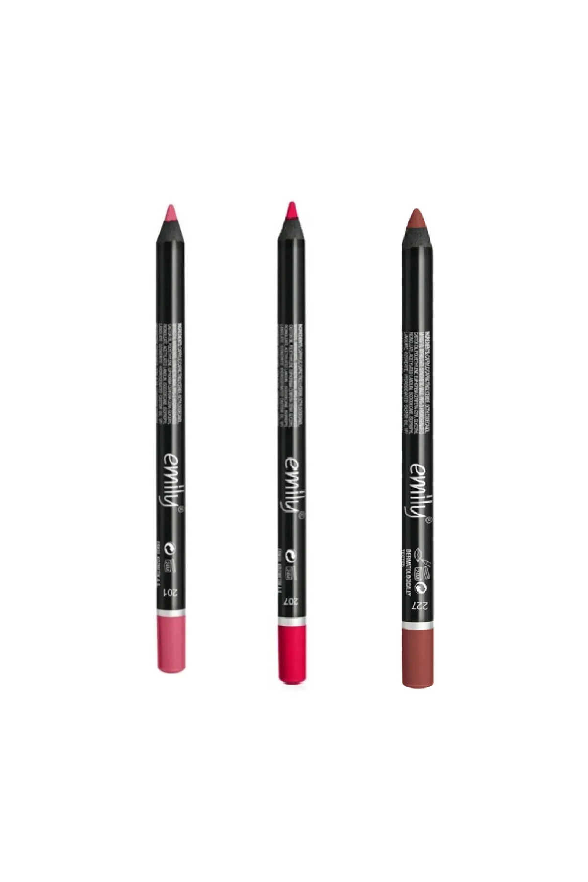 Emily Emily 3'Lü Dudak Kalemi No: 201-207-227