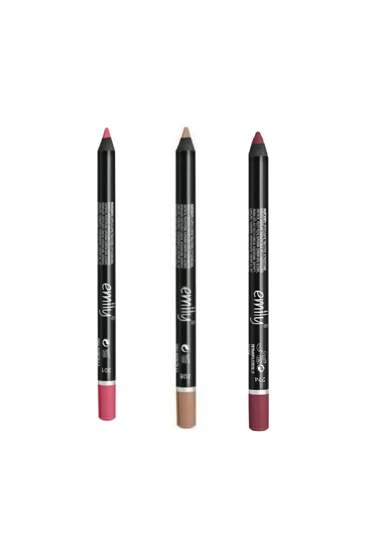 Emily Emily 3'Lü Dudak Kalemi No: 201-208-224