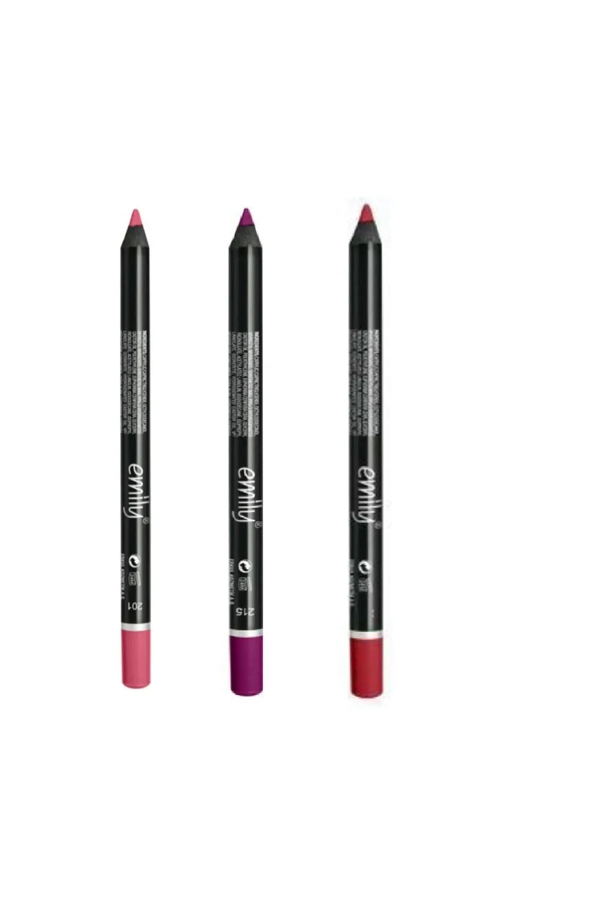 EMİLY 3'LÜ DUDAK KALEMİ NO: 201-215-225
