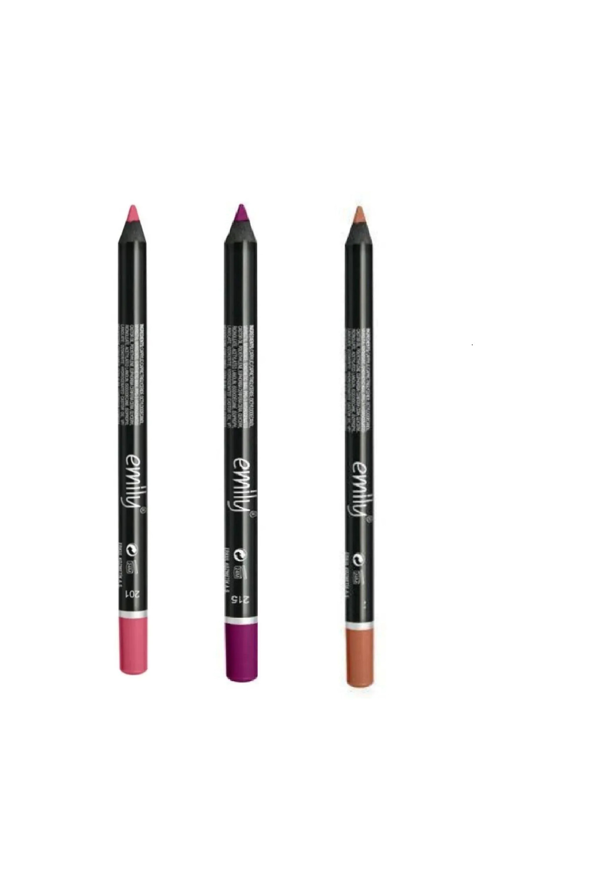 EMİLY 3'LÜ DUDAK KALEMİ NO: 201-215-222