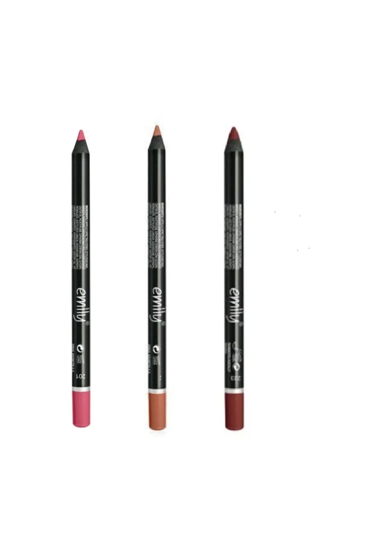 EMİLY 3'LÜ DUDAK KALEMİ NO: 201-222-223