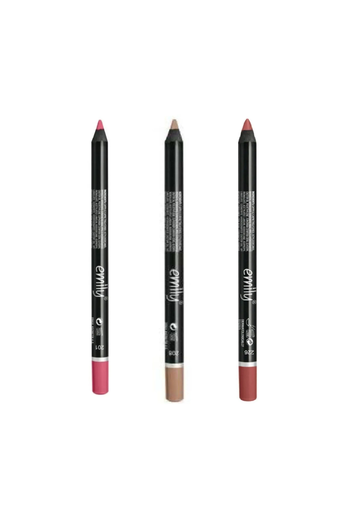 EMİLY 3'LÜ DUDAK KALEMİ NO: 201-208-226