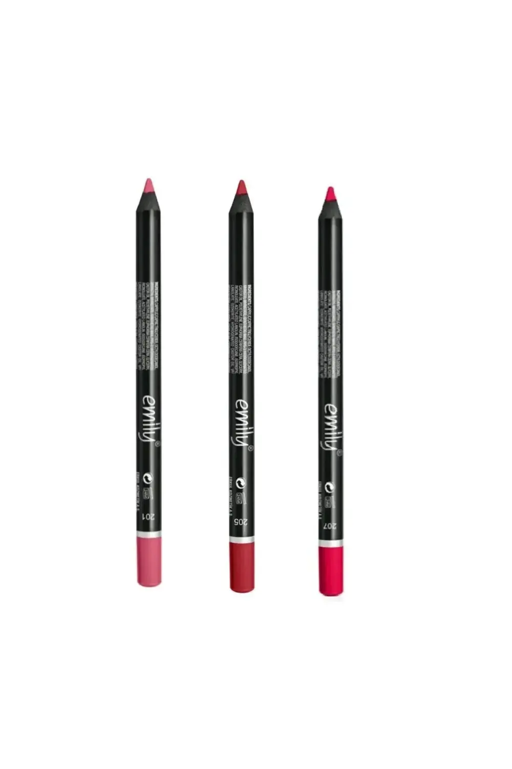 EMİLY 3'LÜ DUDAK KALEMİ NO: 201-205-207