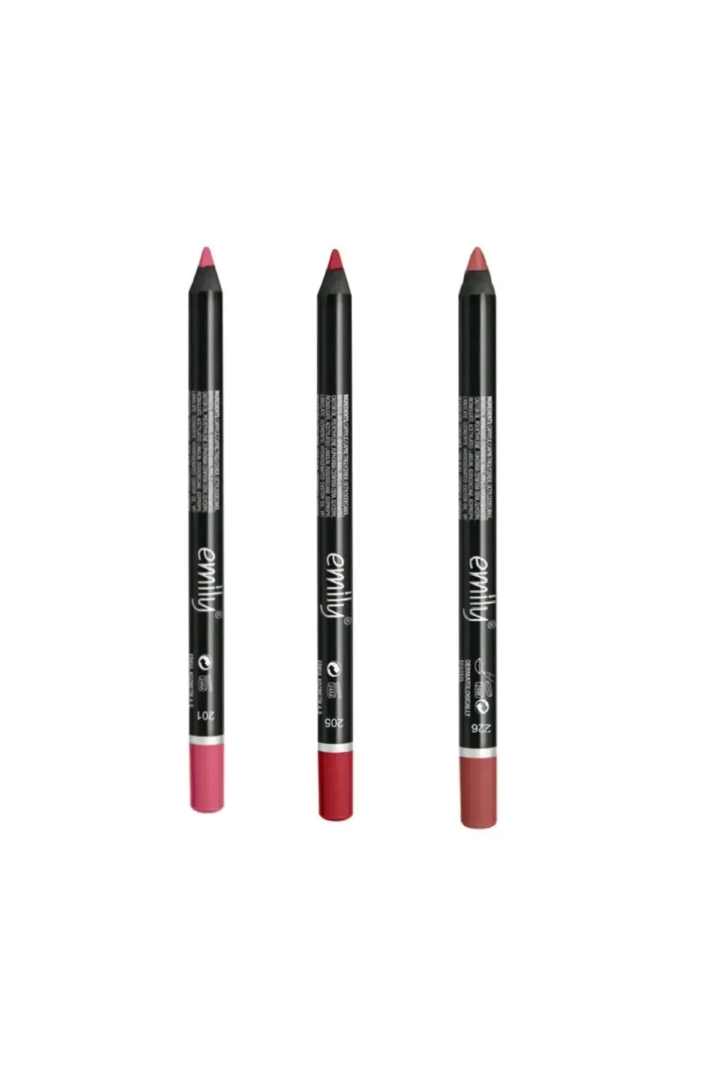 EMİLY 3'LÜ DUDAK KALEMİ NO: 201-205-226