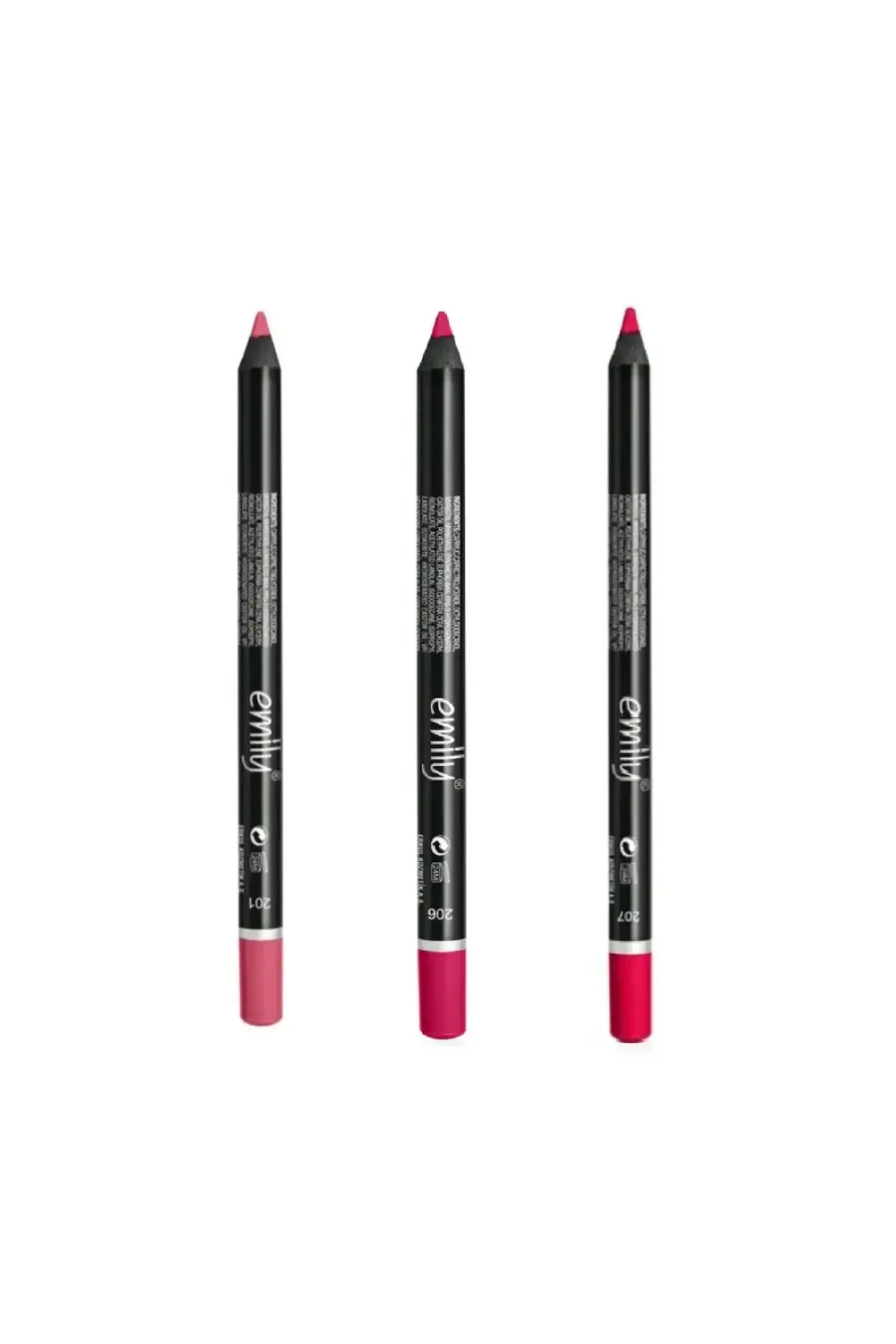 EMİLY 3'LÜ DUDAK KALEMİ NO: 201-206-207