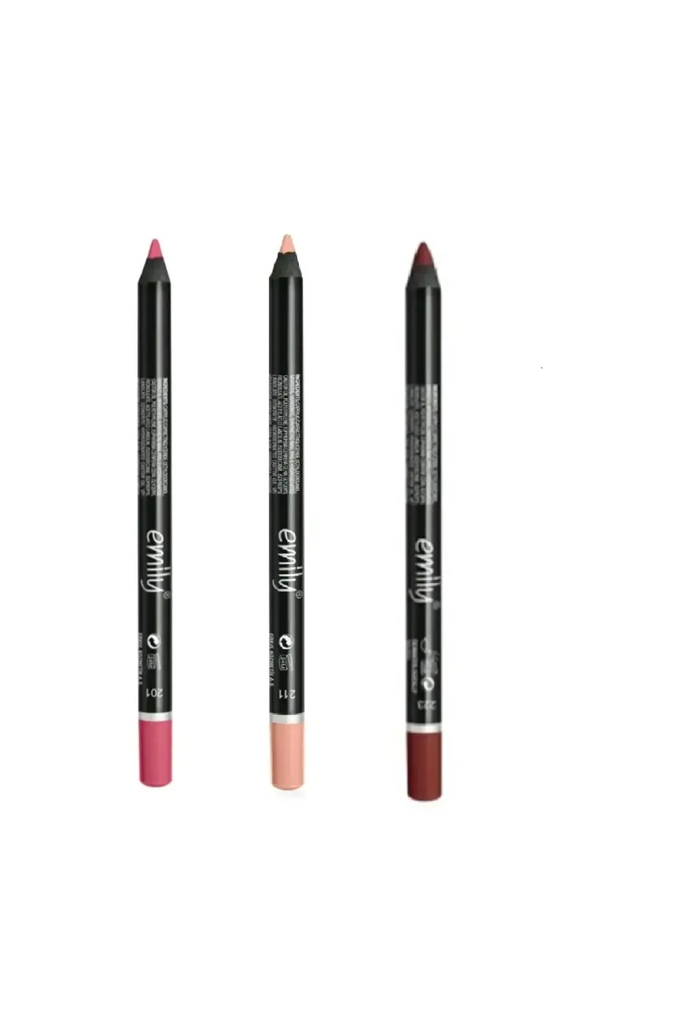 EMİLY 3'LÜ DUDAK KALEMİ NO: 201-211-223
