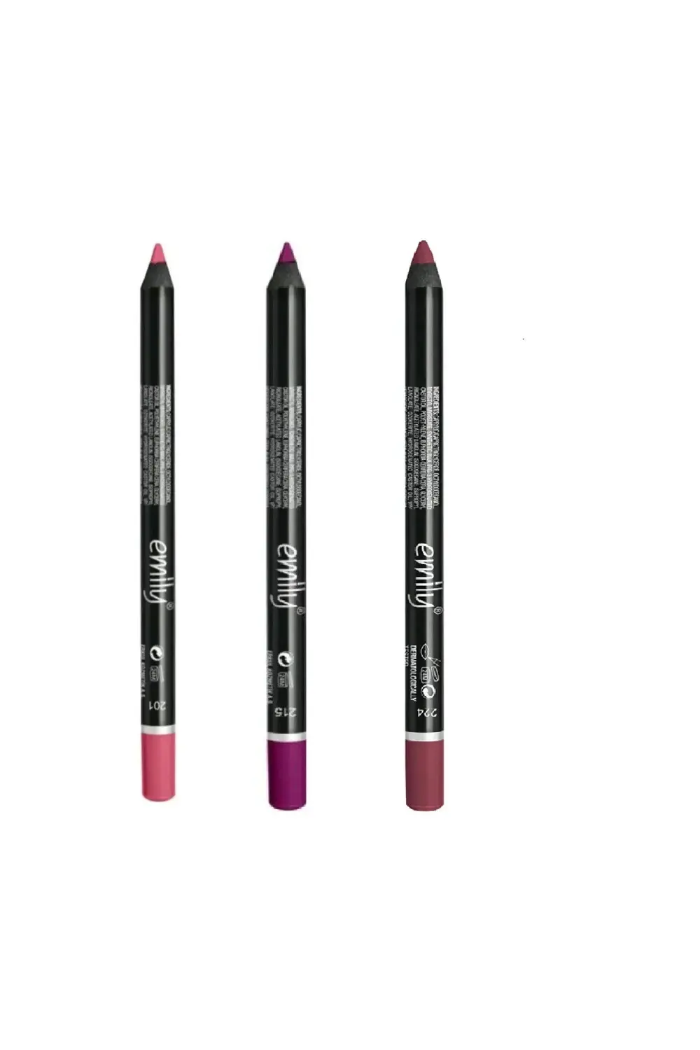 EMİLY 3'LÜ DUDAK KALEMİ NO: 201-215-224