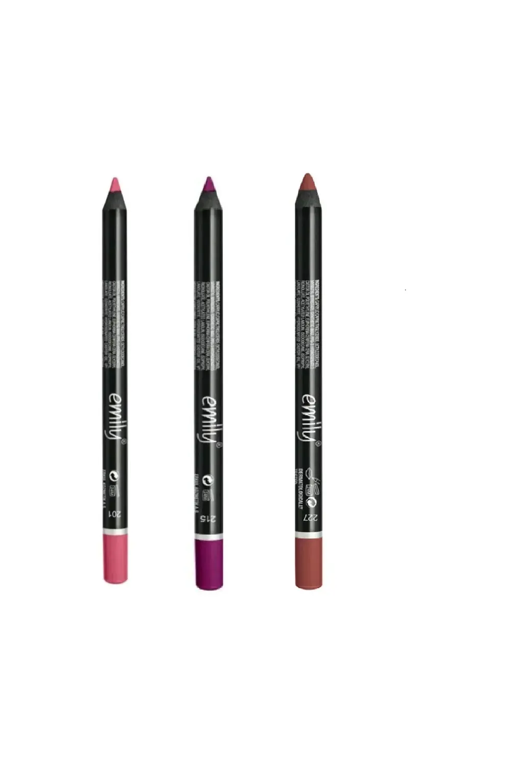 EMİLY 3'LÜ DUDAK KALEMİ NO: 201-215-227