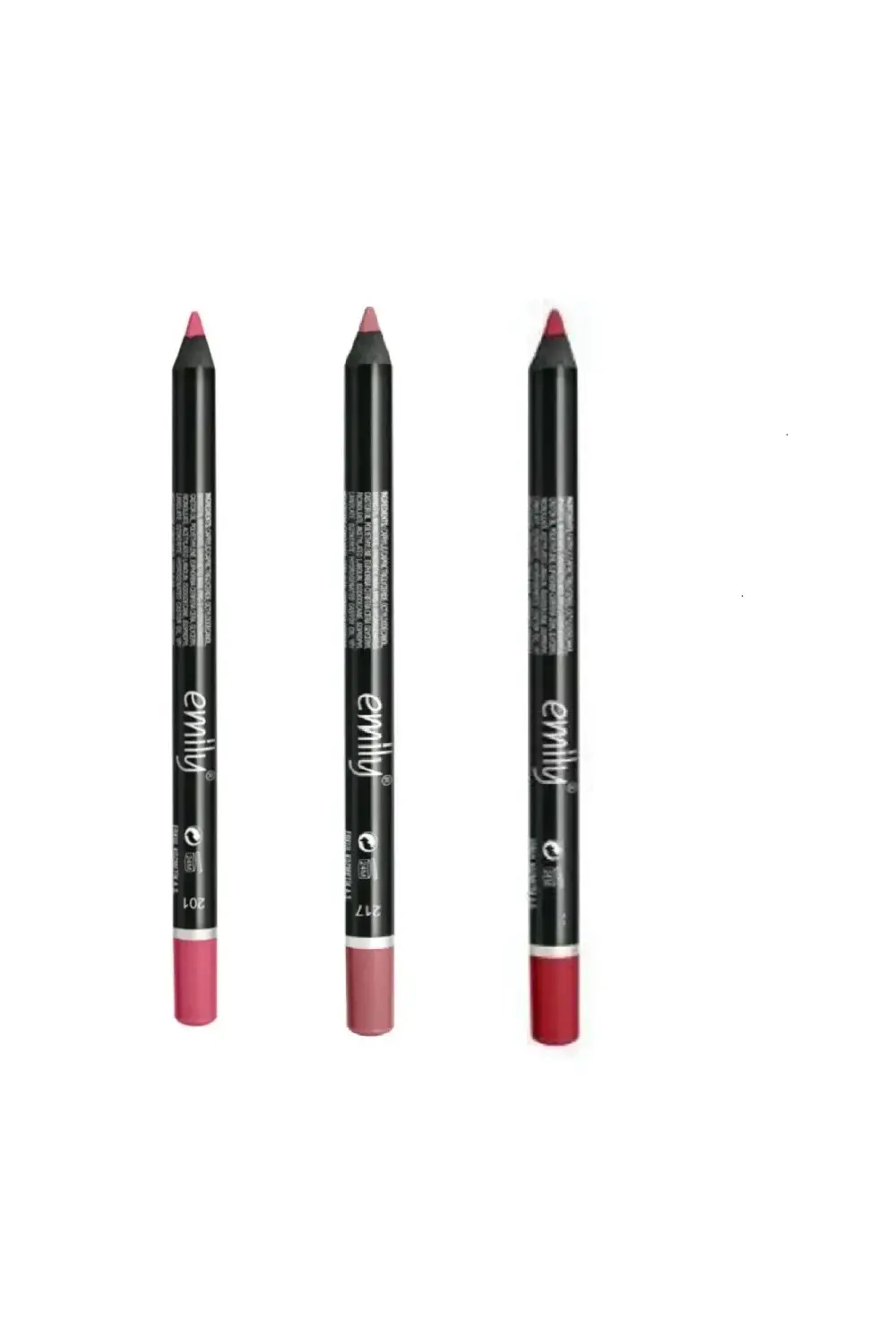 EMİLY 3'LÜ DUDAK KALEMİ NO: 201-217-225