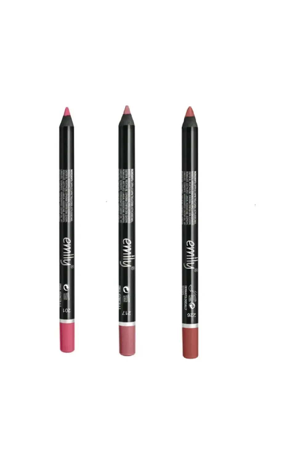 EMİLY 3'LÜ DUDAK KALEMİ NO: 201-217-226