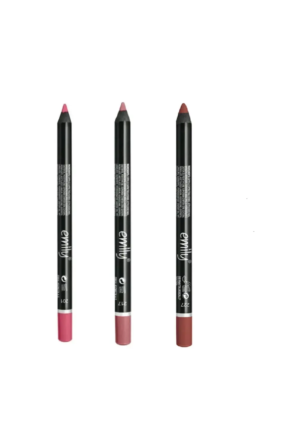 EMİLY 3'LÜ DUDAK KALEMİ NO: 201-217-227