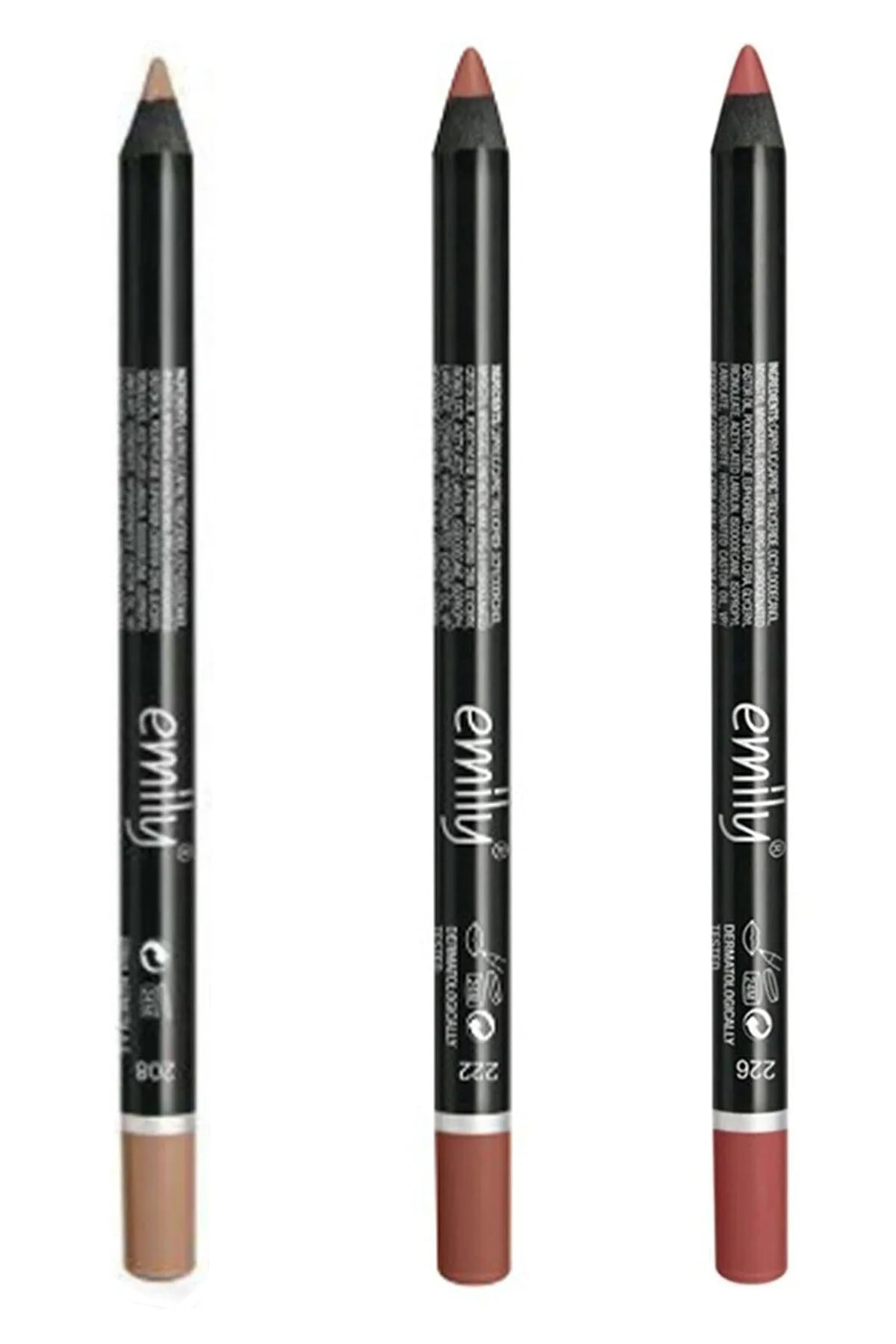 Emıly Dudak Kalemi 3 'lü No:208-222-226