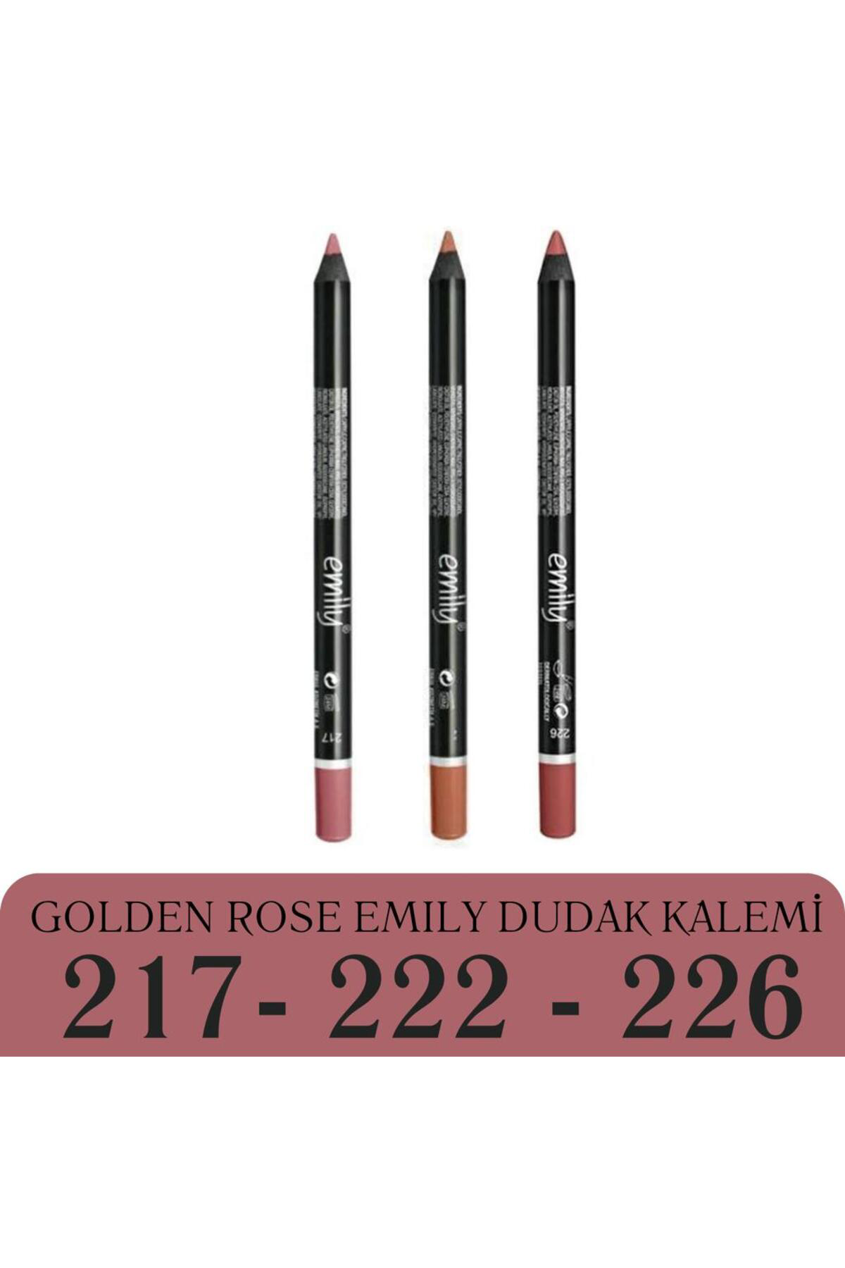 Golden Rose Emily Dudak Kalemi 3'Lü No: 217-222-226 - En Yeni Renkler