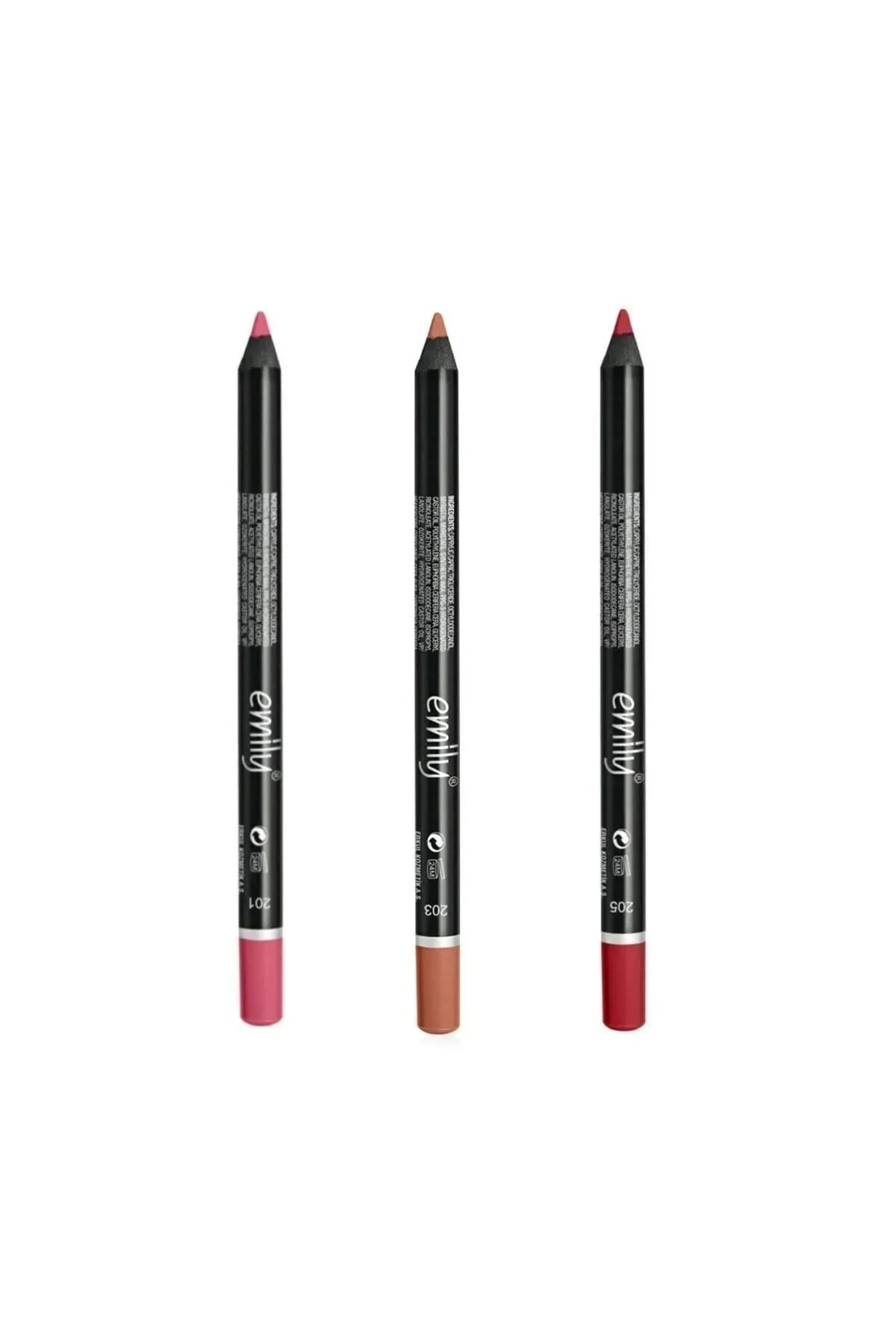 Emily Dudak Kalemi 3'lü No:201-203-205