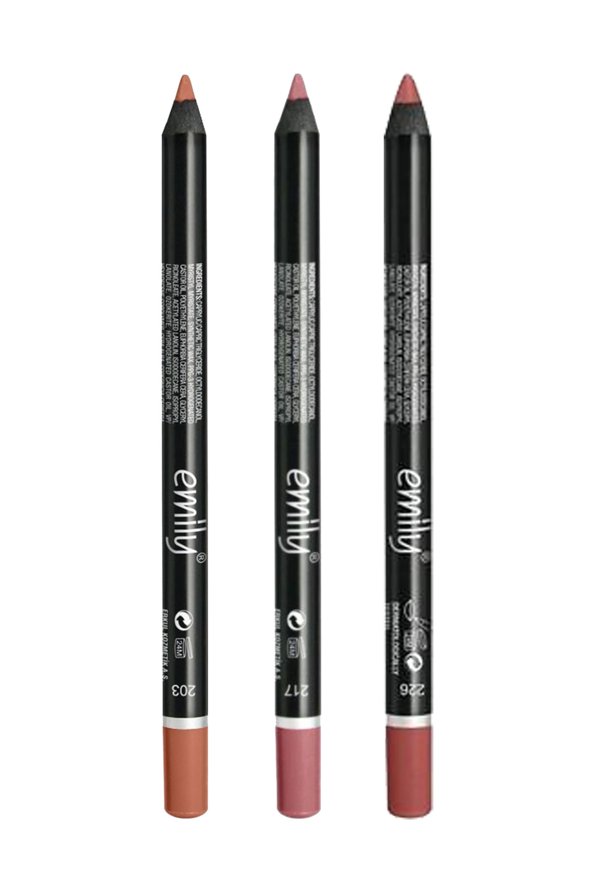 Emily Dudak Kalemi 3'lü Set No:203-217-226