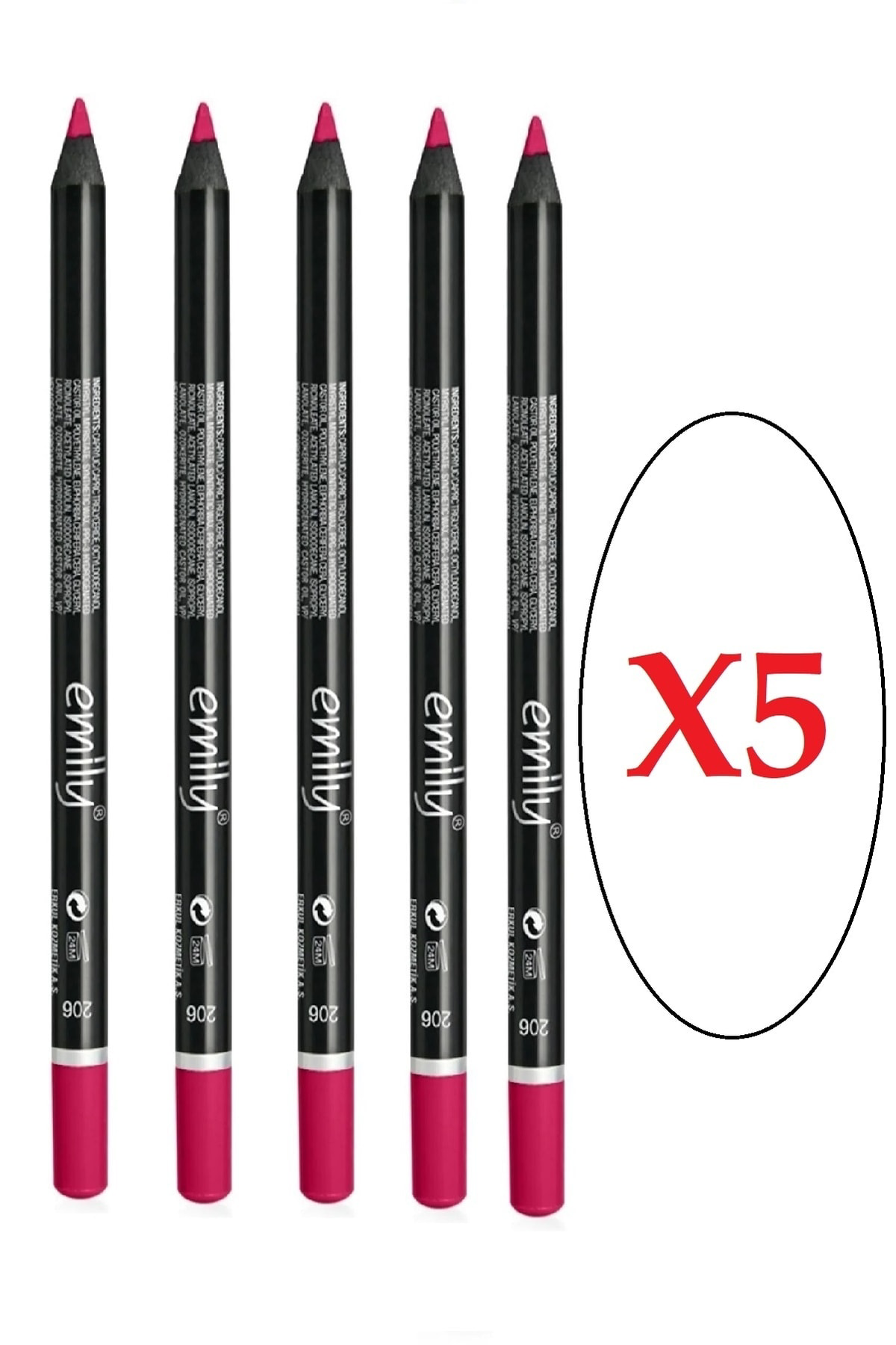 Emily Dudak Kalemi Vişne Çürüğü No.206 X 5 Adet