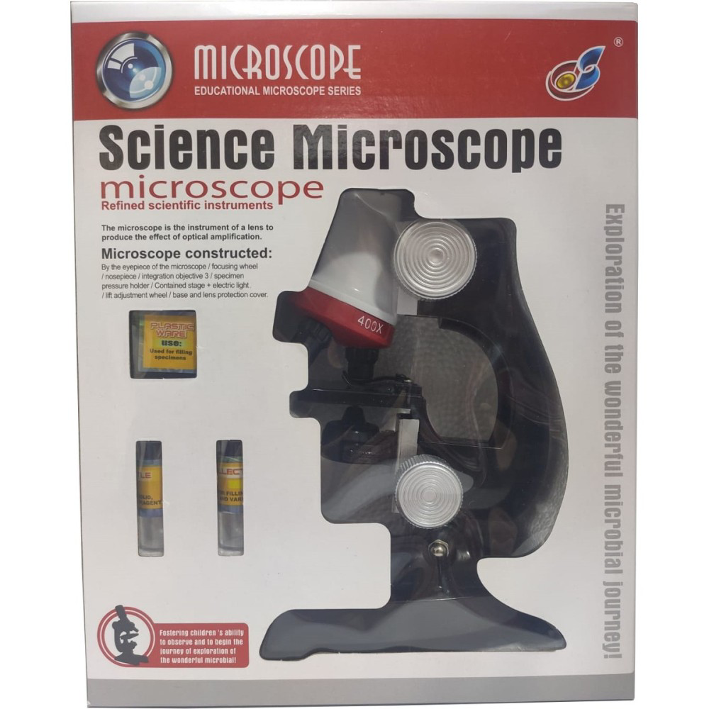 Emin Eğitici Mikroskop Seti 100x 400x 1200x Işıklı