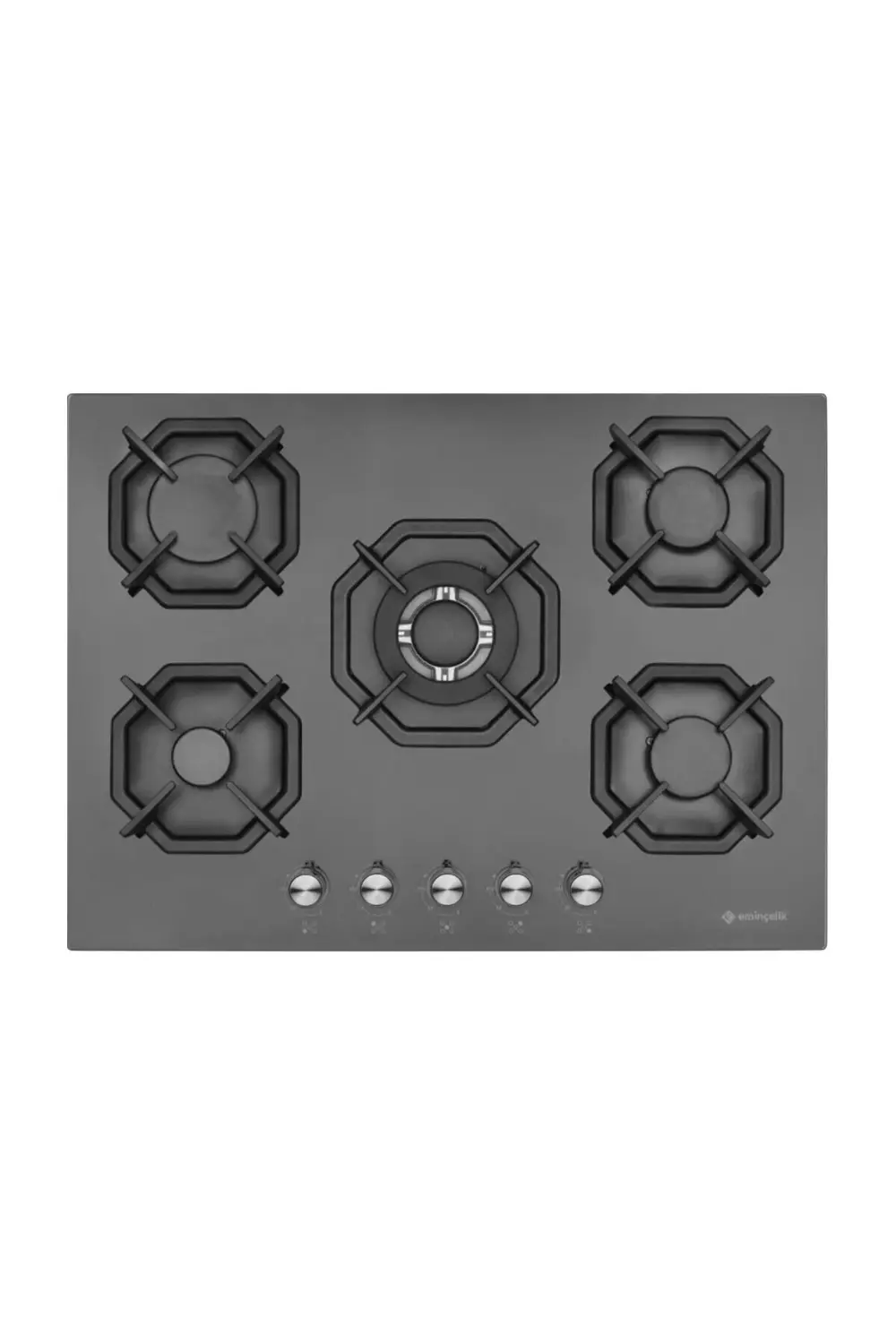 EMİNÇELİK EC-AH 2250 BW BG70 SNG SİYAH 70 CM ANKASTRE OCAK WOKLU