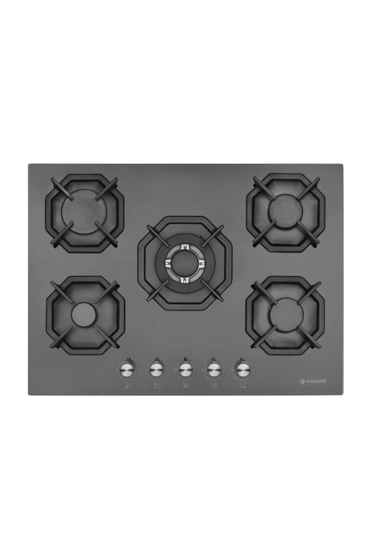 EMİNÇELİK EC-AH 2250 BW BG70 SNG SİYAH 70 CM ANKASTRE OCAK WOKLU