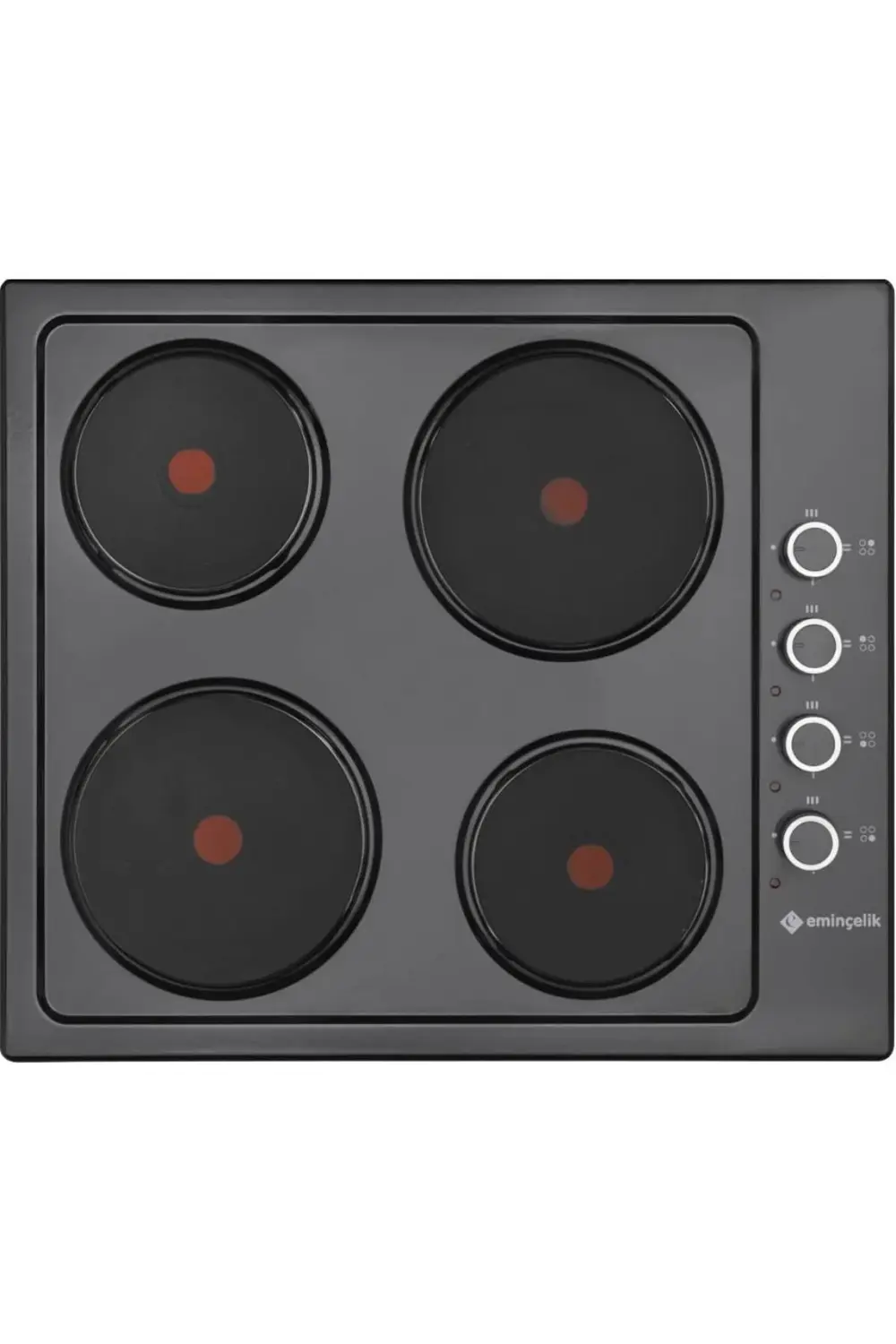 EMİNÇELİK EC-AH 6604 BE60 SİYAH EMAYE ANKASTRE OCAK