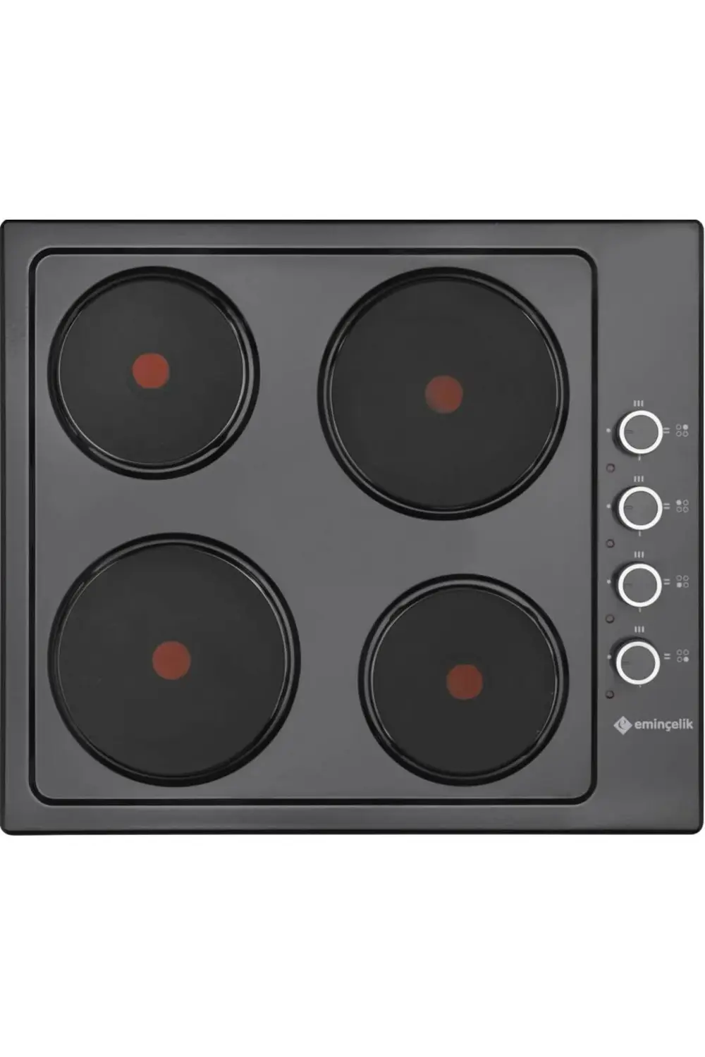 EMİNÇELİK EC-AH 6604 BE60 SİYAH EMAYE ANKASTRE OCAK