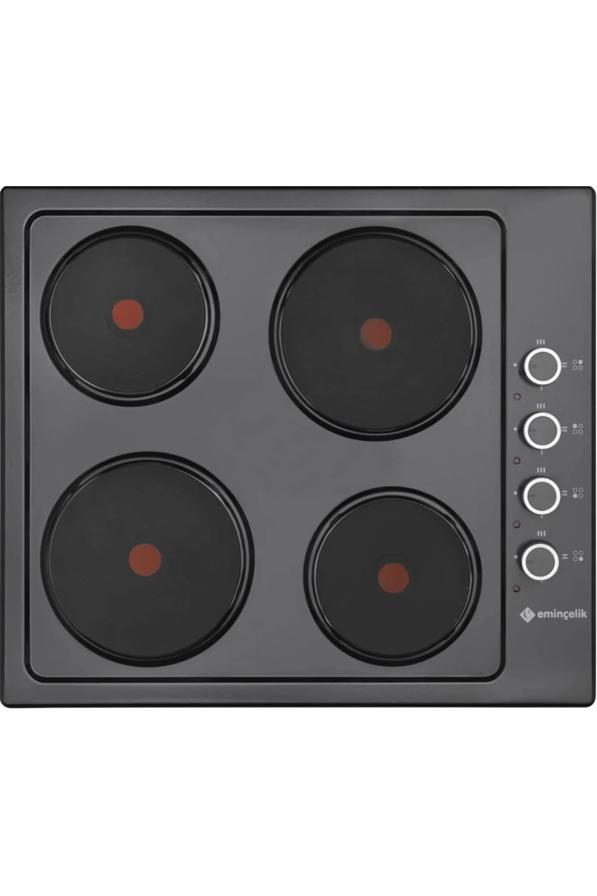 EMİNÇELİK EC-AH 6604 BE60 SİYAH EMAYE ANKASTRE OCAK