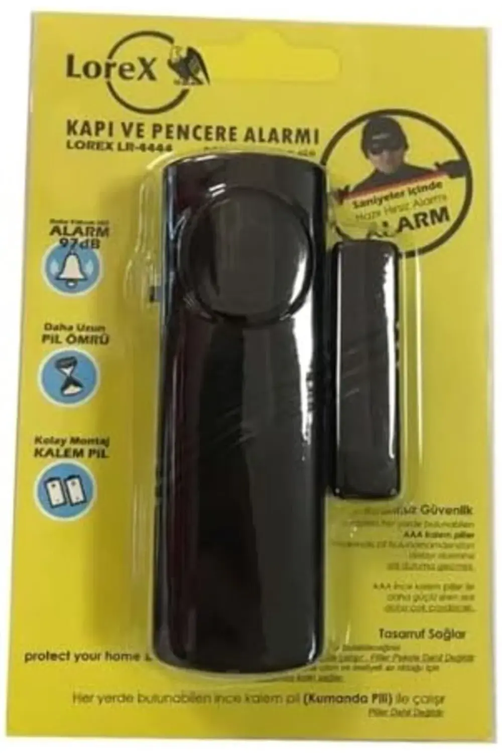 EMLshop Hırsız Alarmı Alarmı - Kablosuz Pencere Alarmı - - Ev Pil