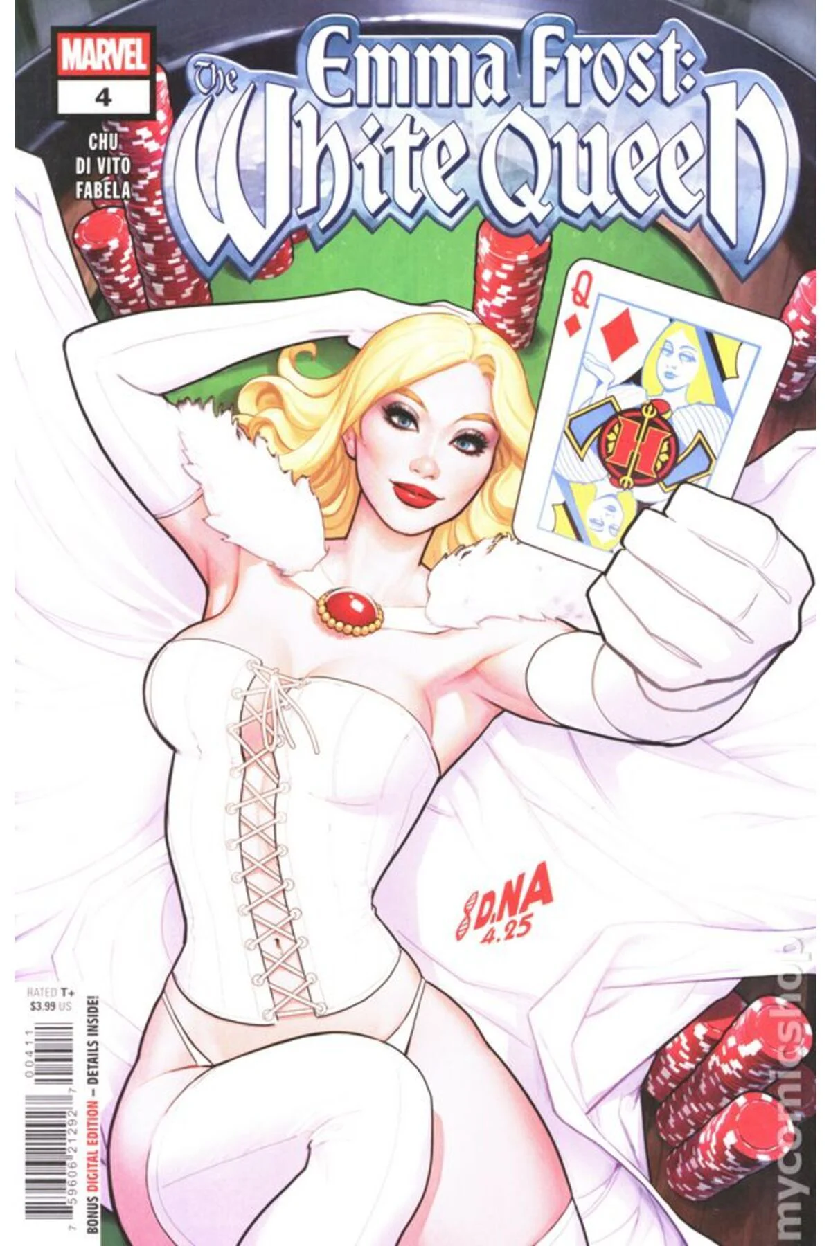 Emma Frost the White Queen #4A (ingilizce)