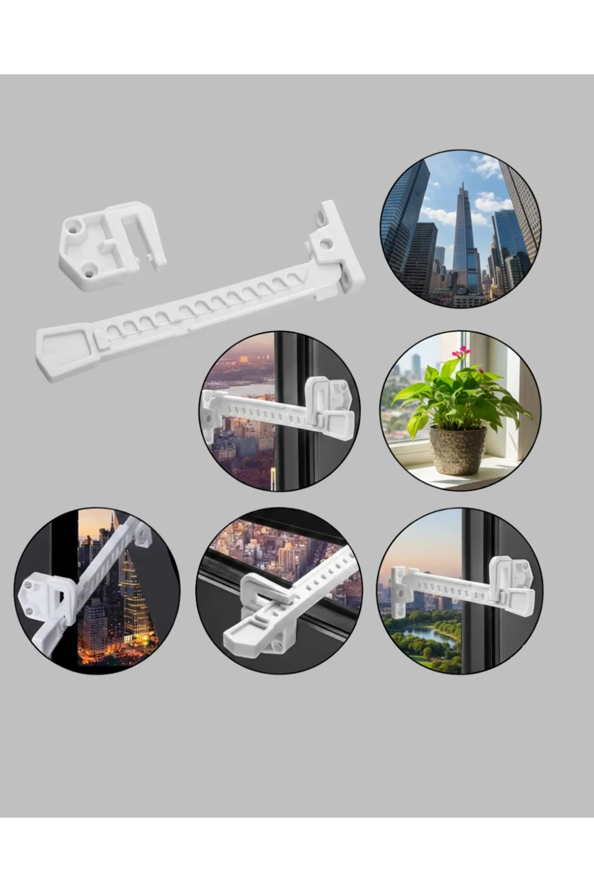 Emniyet Amaçlı Pencere Açılma Sınırlayıcı Aparat 2 Adet - Lisinya