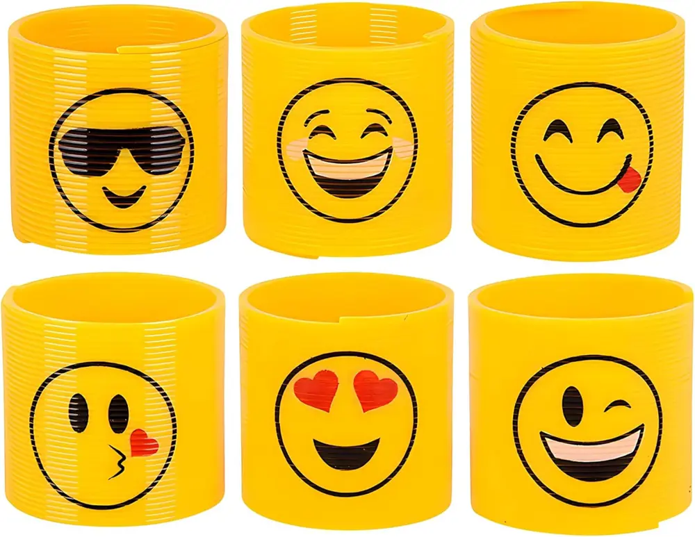 Emoji Stres Yayı Oyuncak Stres Yayı - 6 cm çapında - 2 Adet
