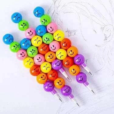 Emoji Yumurtlayan Yuvarlak Kurşun Kalem 4 Grup 28 Uç Fiyatı, Yorumları ve Özellikleri
