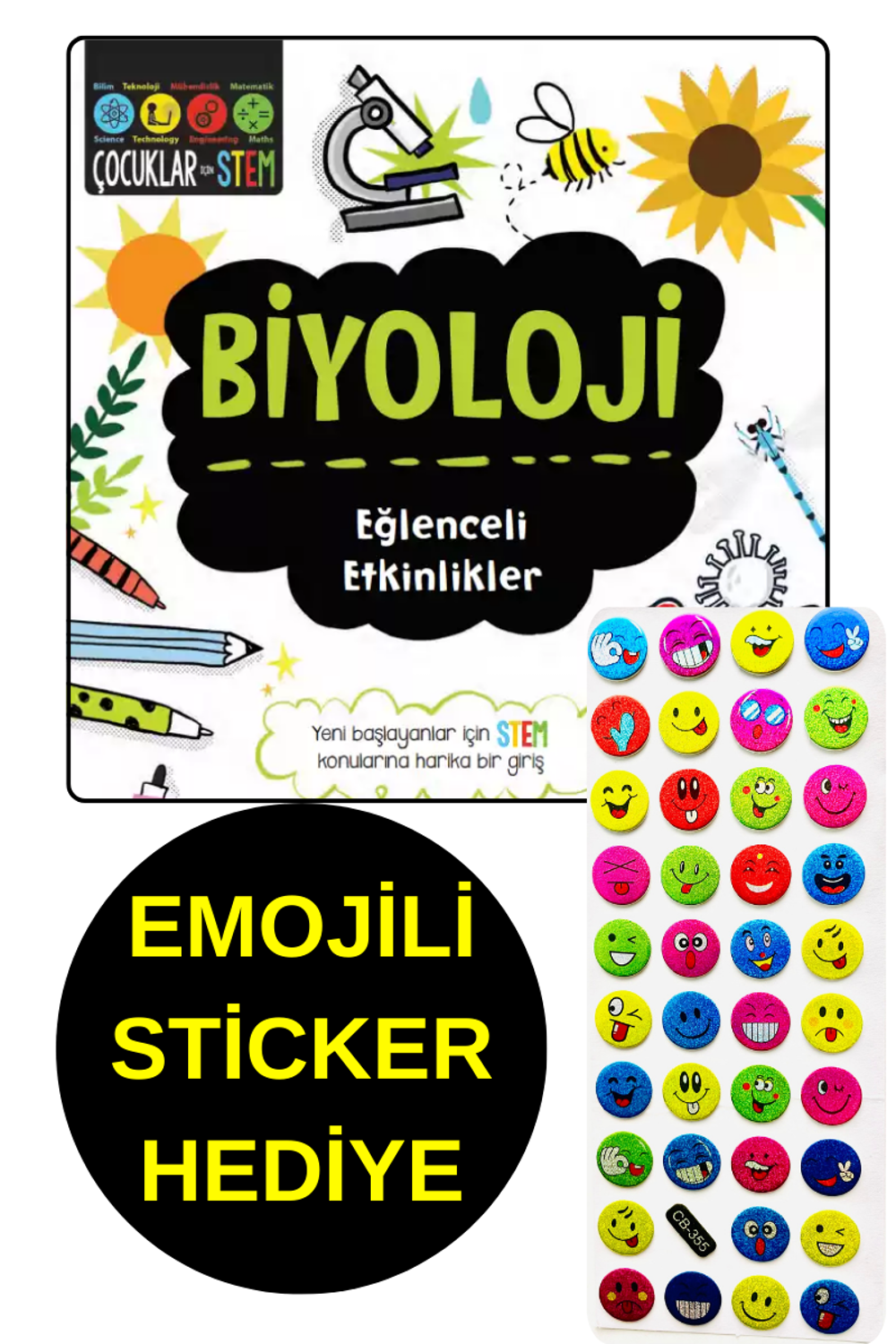 EMOJİLİ  STİCKER HEDİYE - BİYOLOJİ  - EĞLENCELİ ETKİNLİKLER - ÇOC