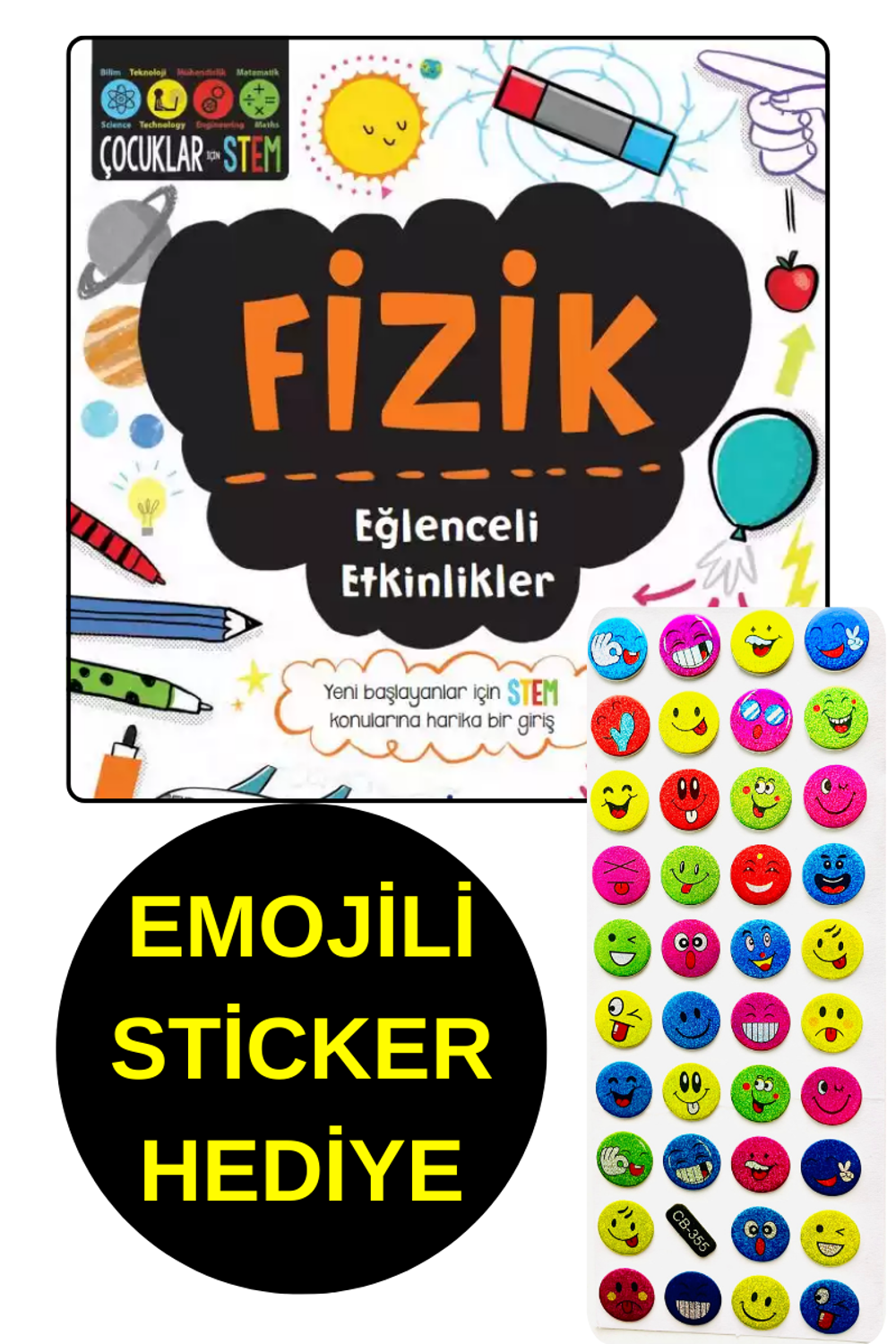 EMOJİLİ  STİCKER HEDİYE - FİZİK - EĞLENCELİ ETKİNLİKLER - ÇOCUKLA
