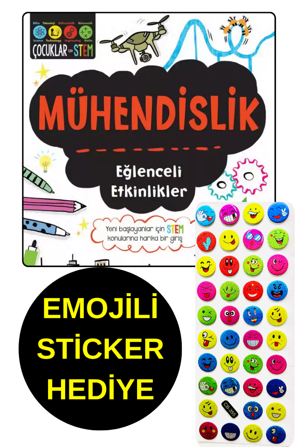 EMOJİLİ  STİCKER HEDİYE - MÜHENDİSLİK  - EĞLENCELİ ETKİNLİKLER - 